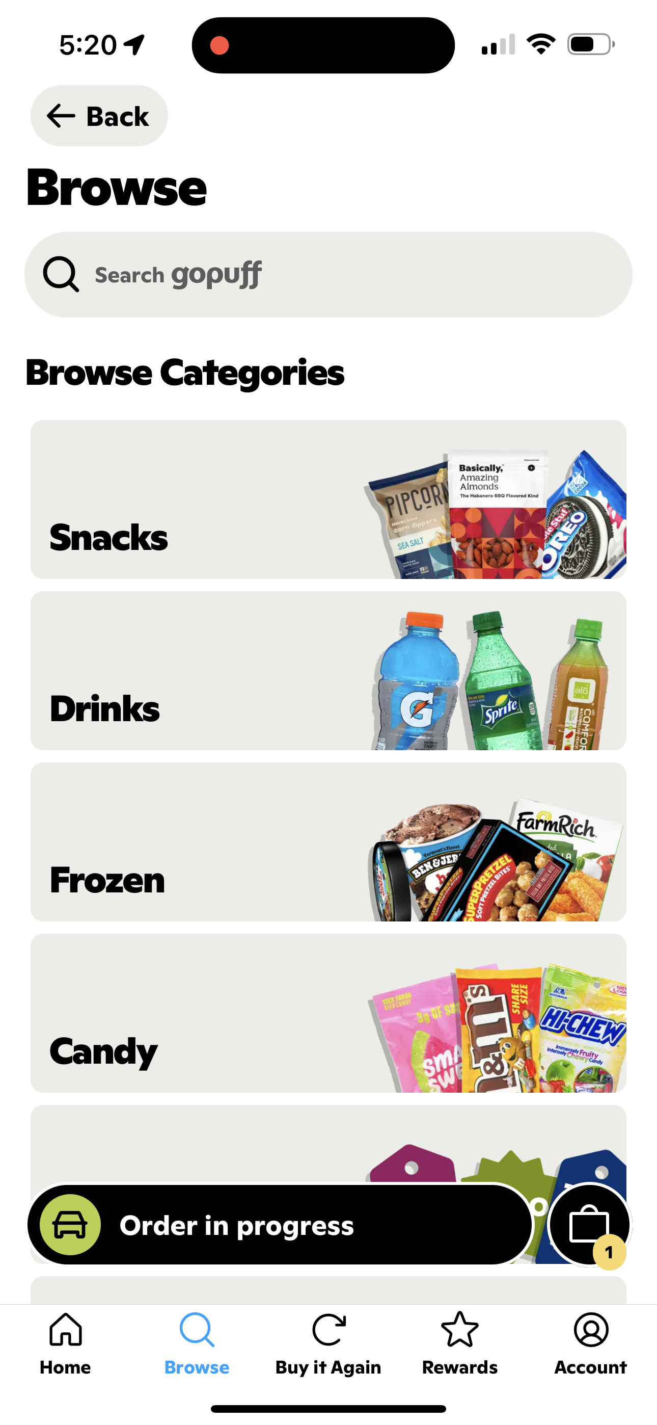 gopuff app screenshot 223