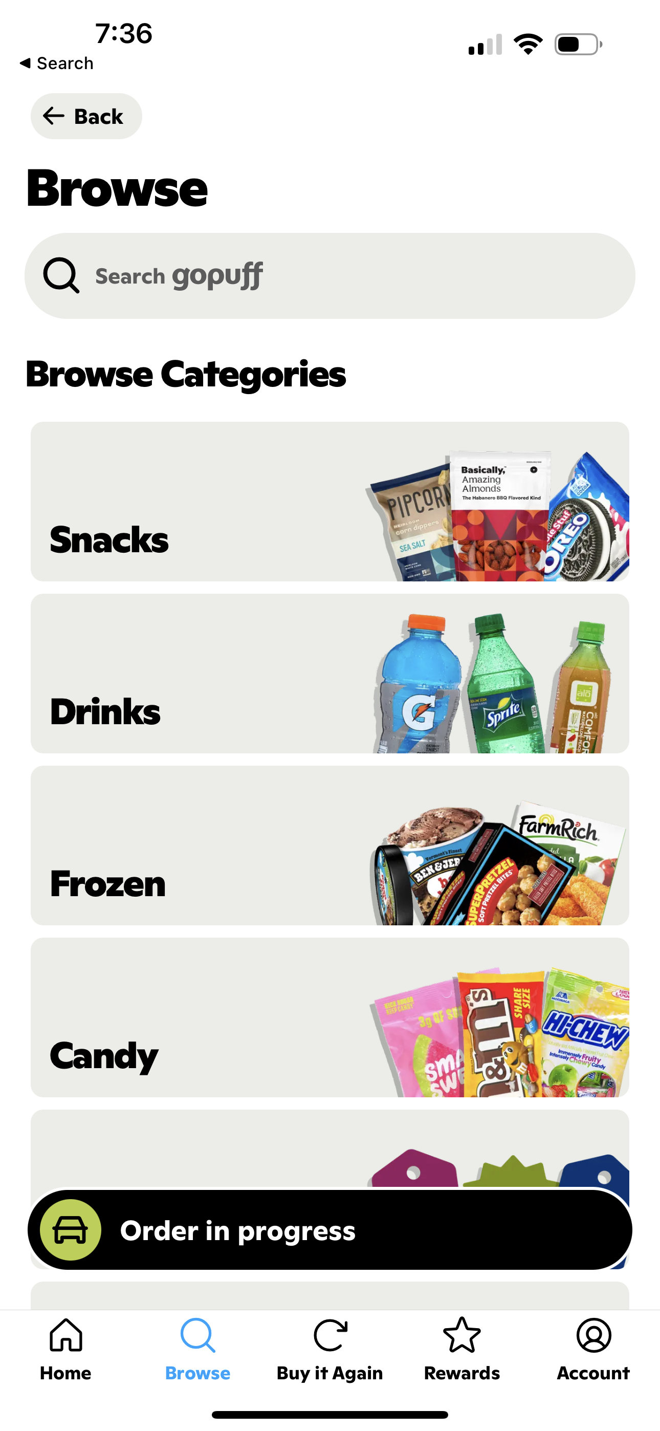 gopuff app screenshot 218