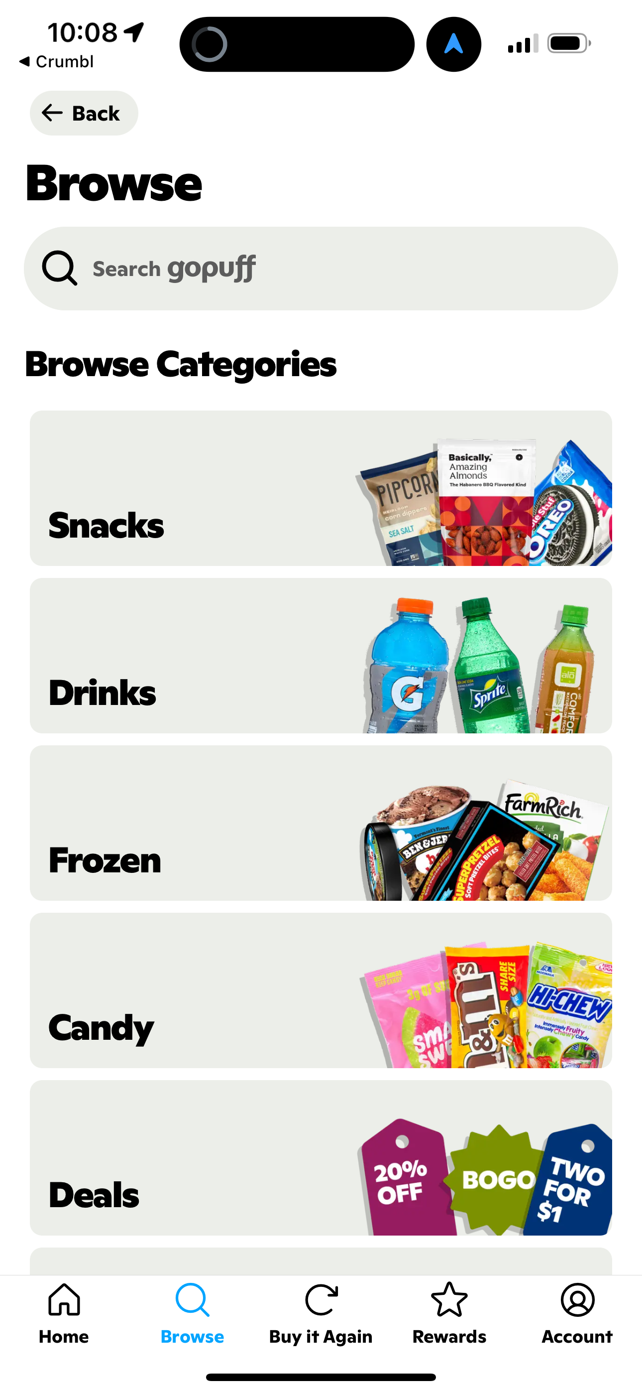 gopuff app screenshot 212