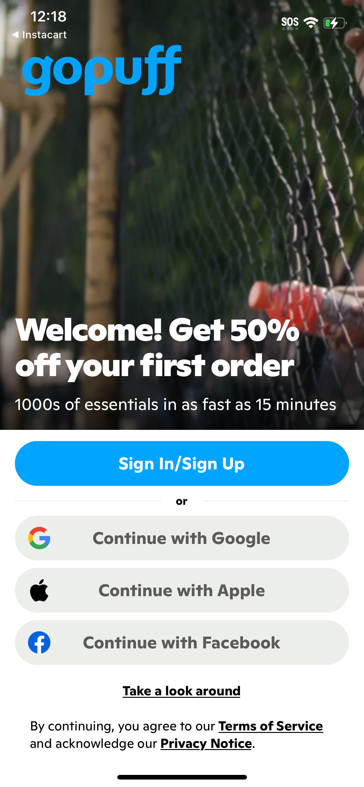 gopuff app screenshot 93