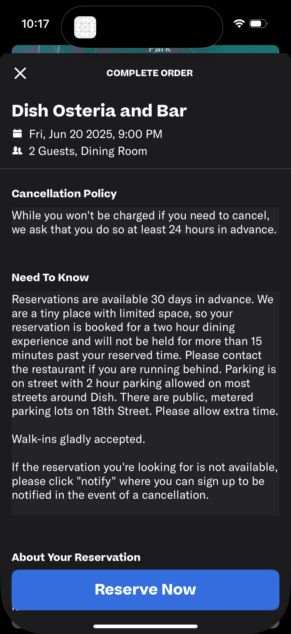 resy app screenshot 8
