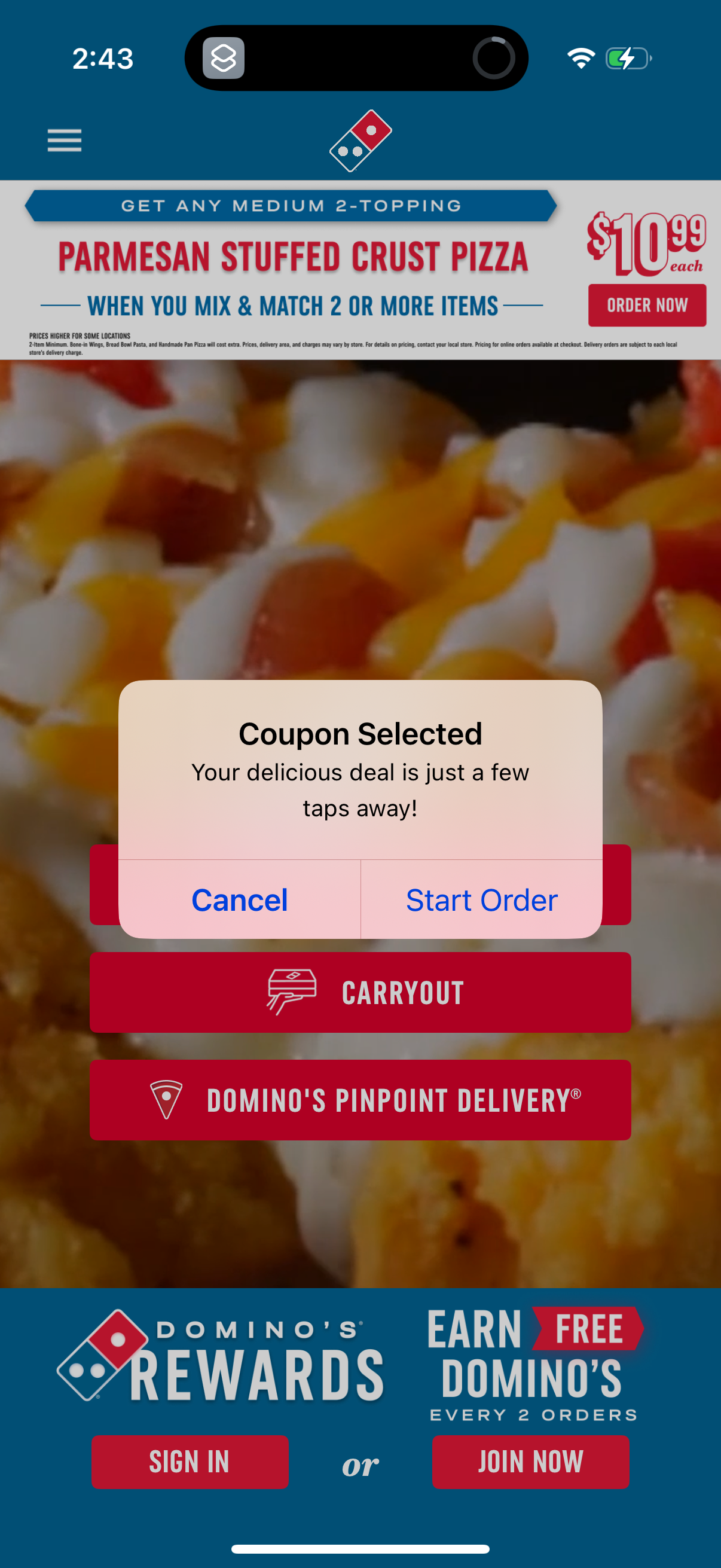 dominos app screenshot 6
