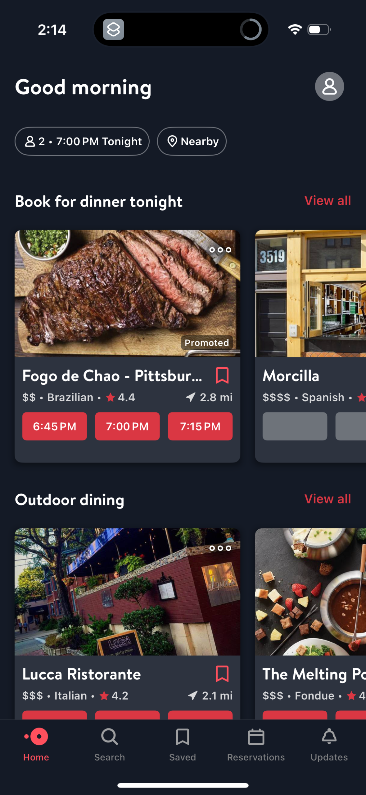 opentable app screenshot 11