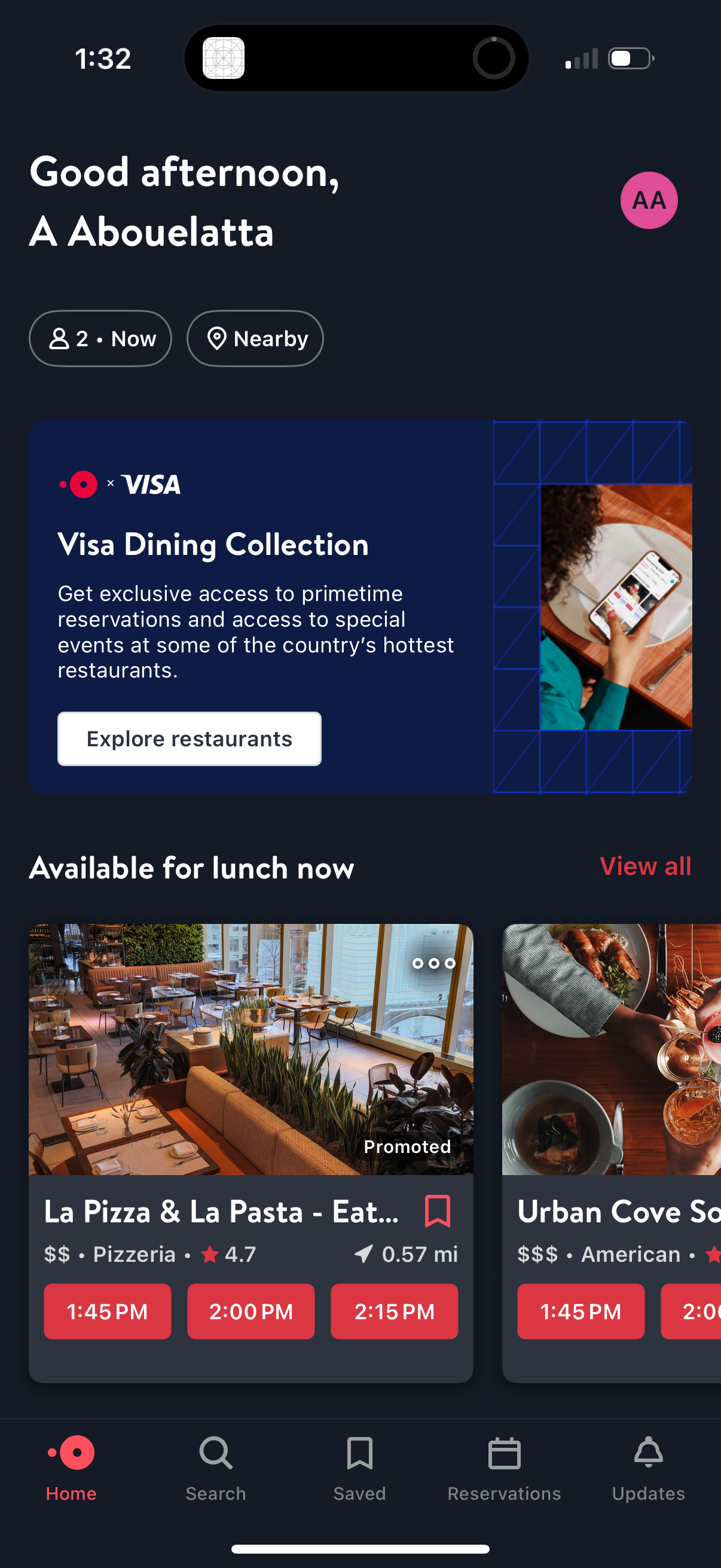 opentable app screenshot 5