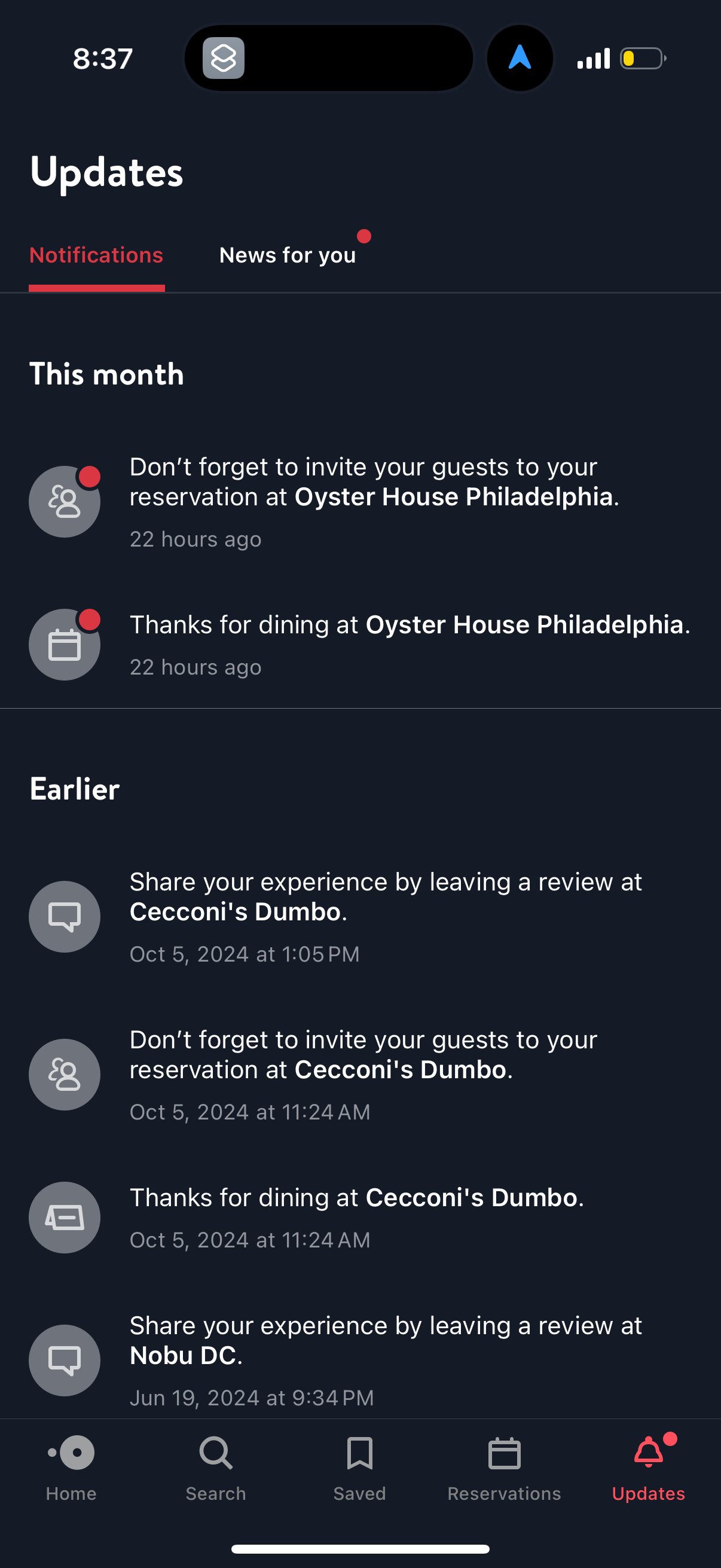opentable app screenshot 23