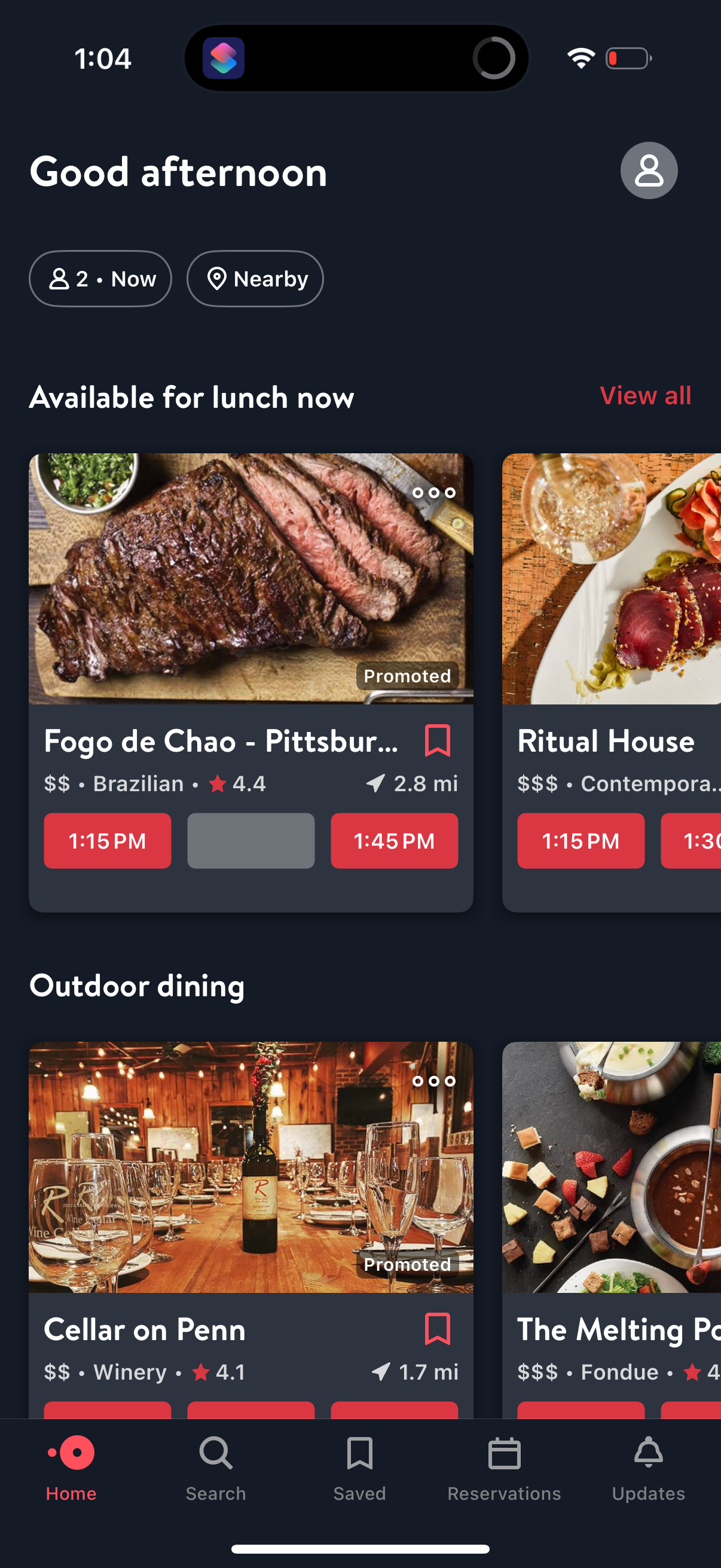 opentable app screenshot 10