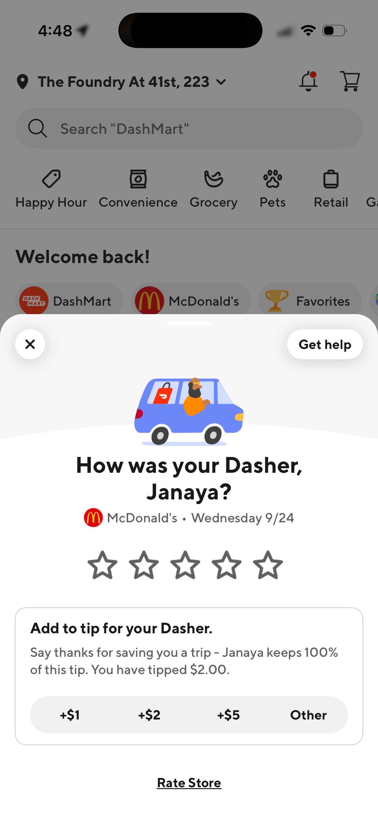 doordash app screenshot 26