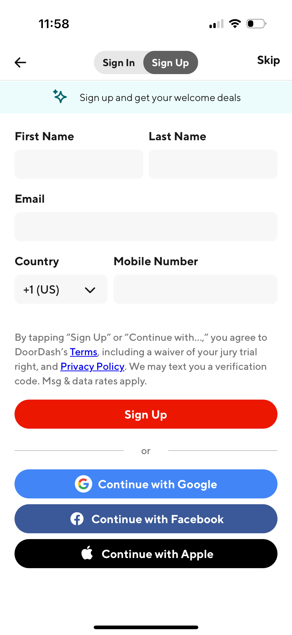 doordash app screenshot 102