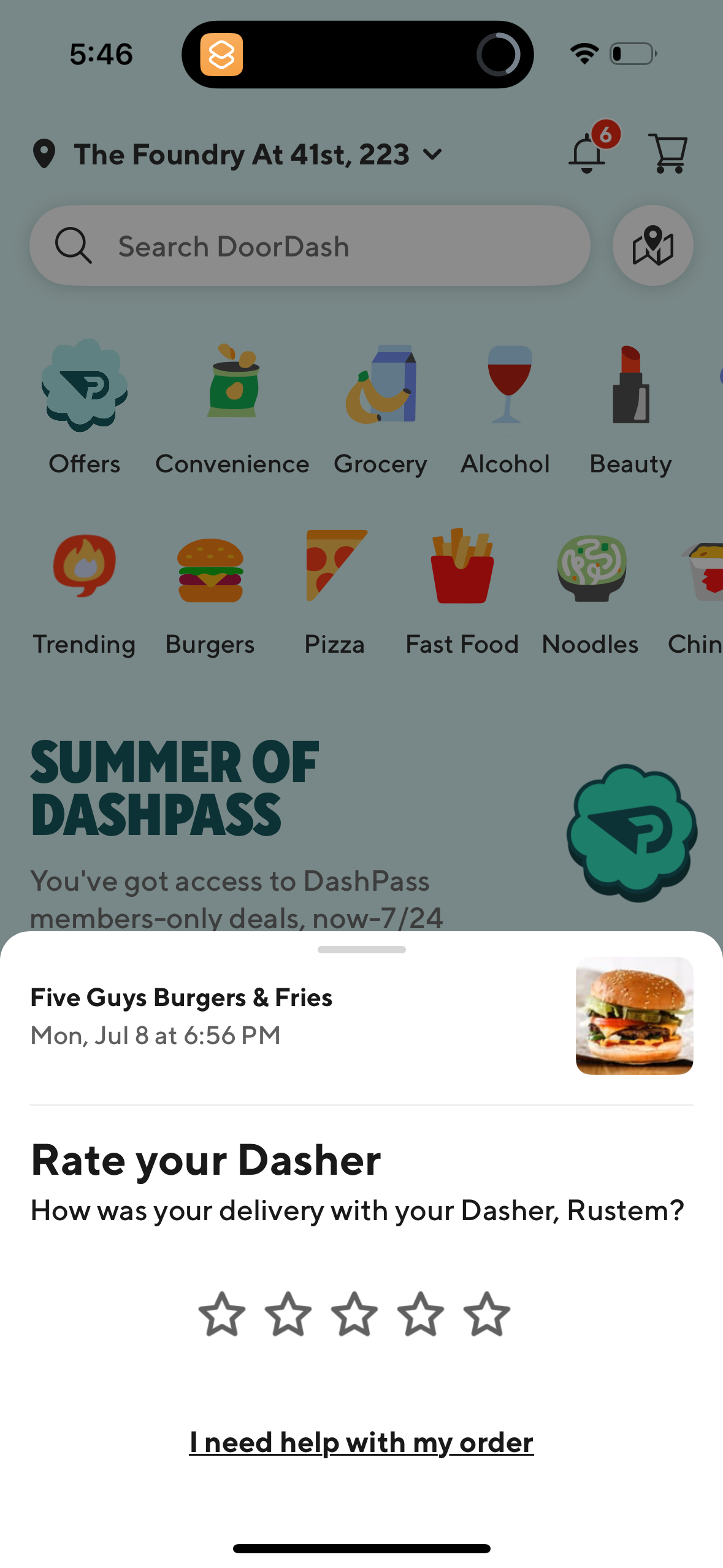 doordash app screenshot 202