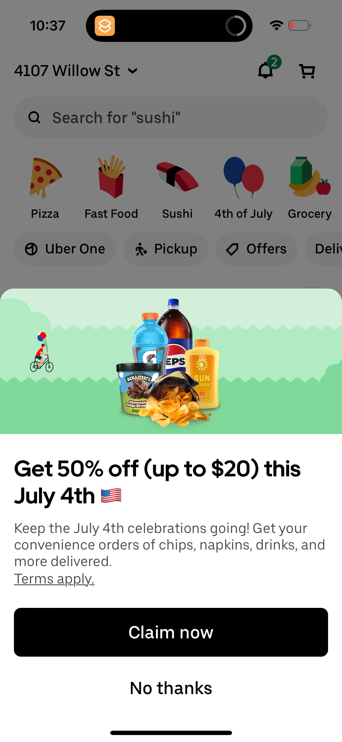 uber-eats app screenshot 134