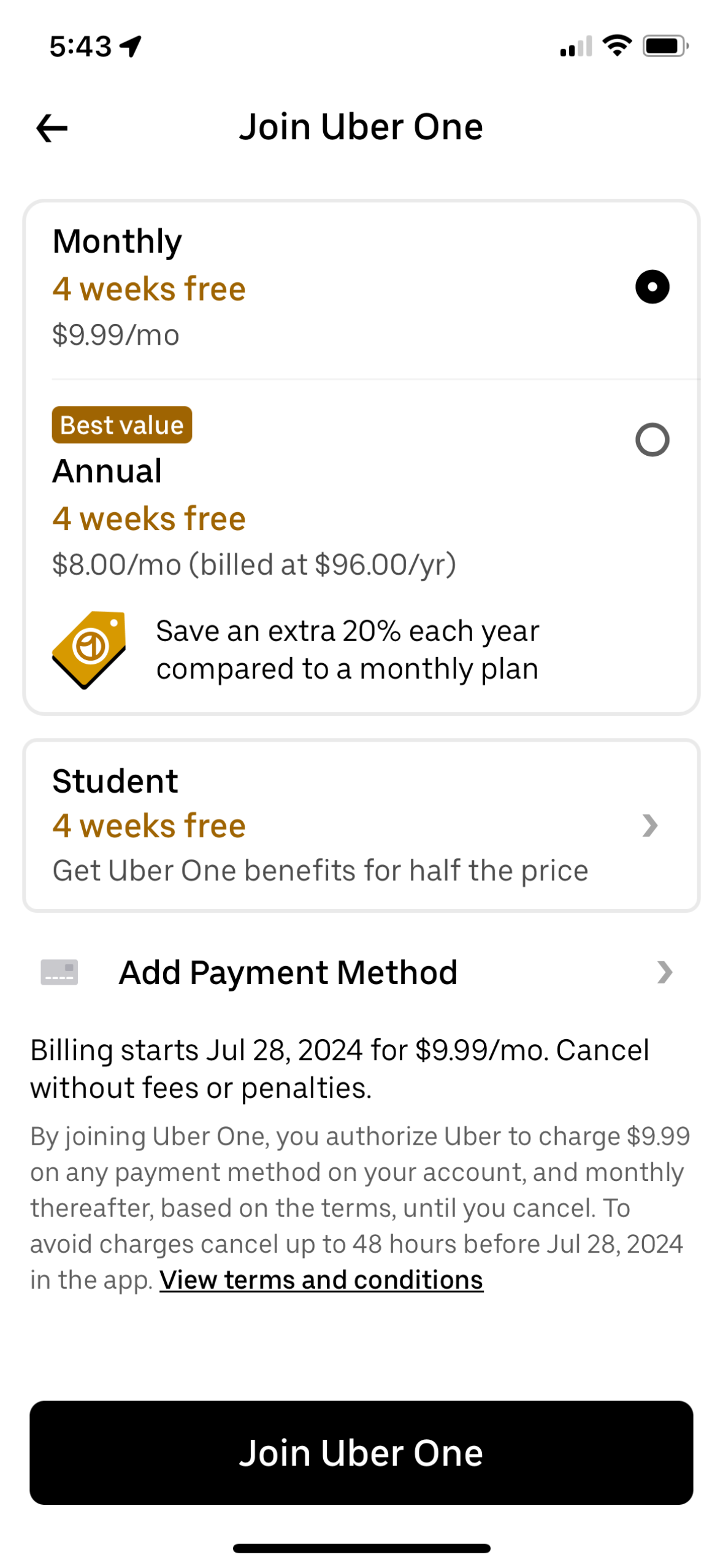 uber-eats app screenshot 24