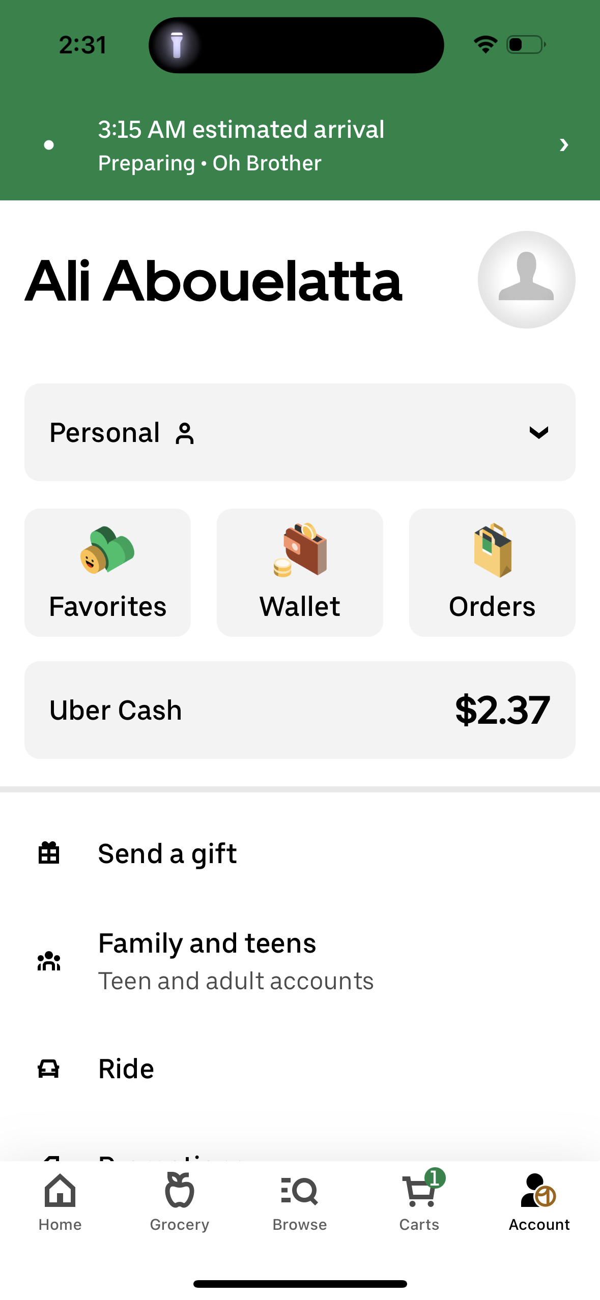 uber-eats app screenshot 222