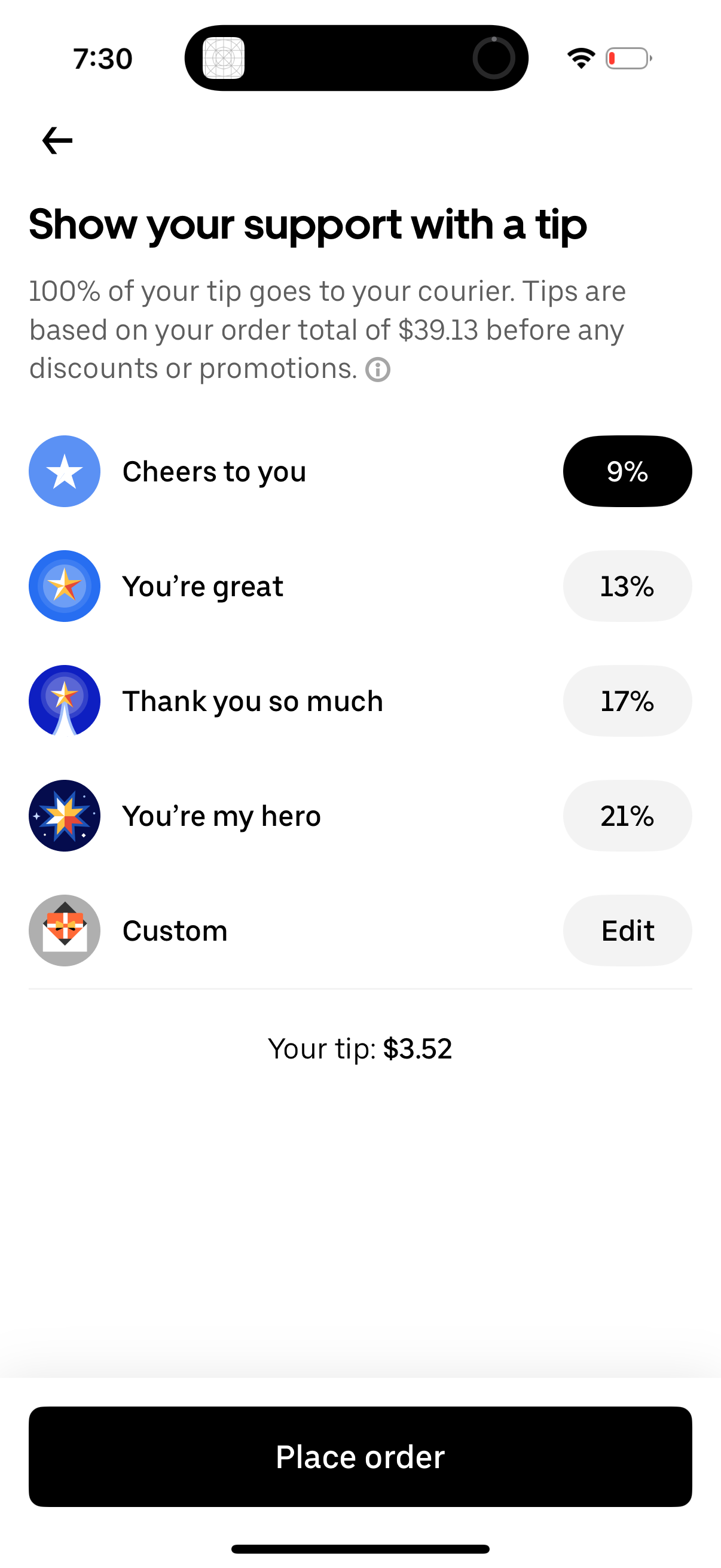 uber-eats app screenshot 36