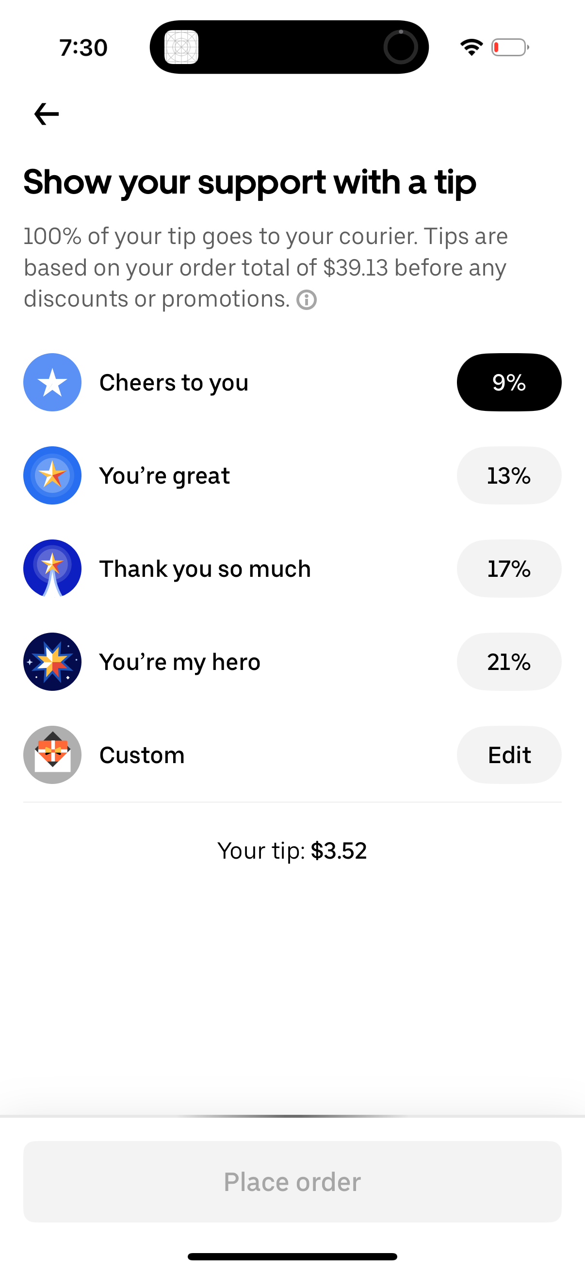 uber-eats app screenshot 34