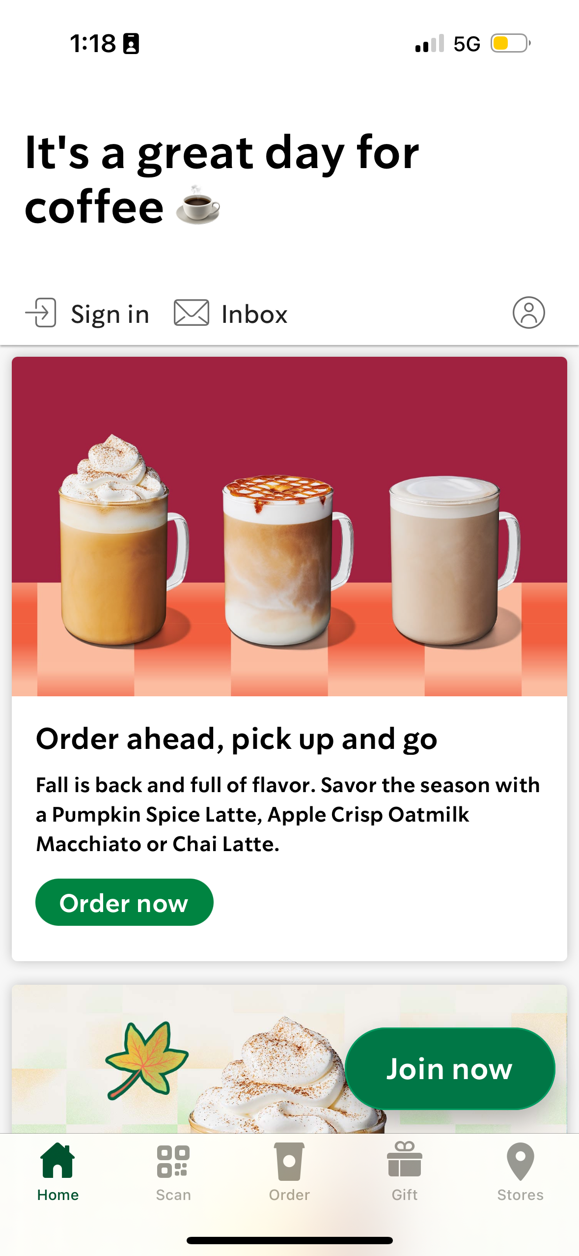 starbucks app screenshot 39