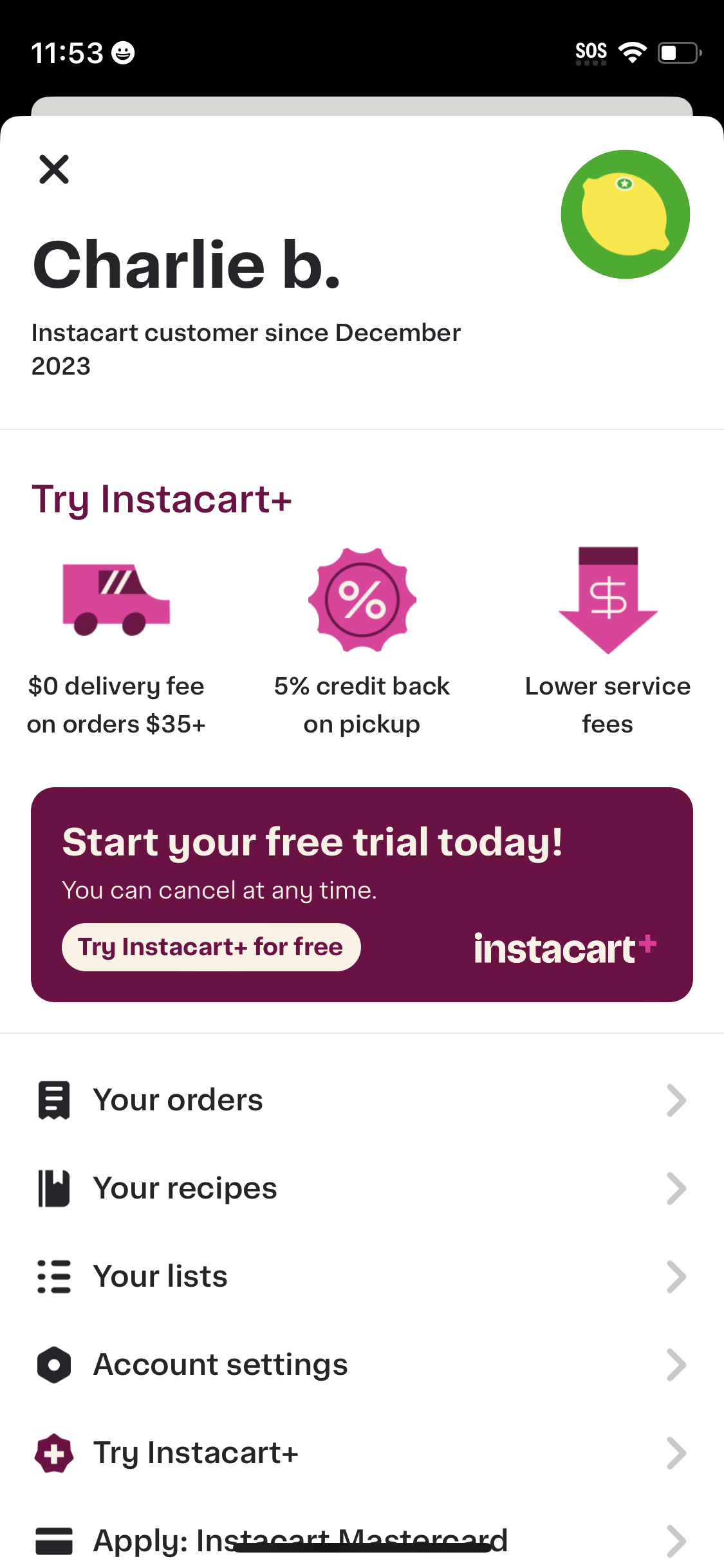 instacart app screenshot 116