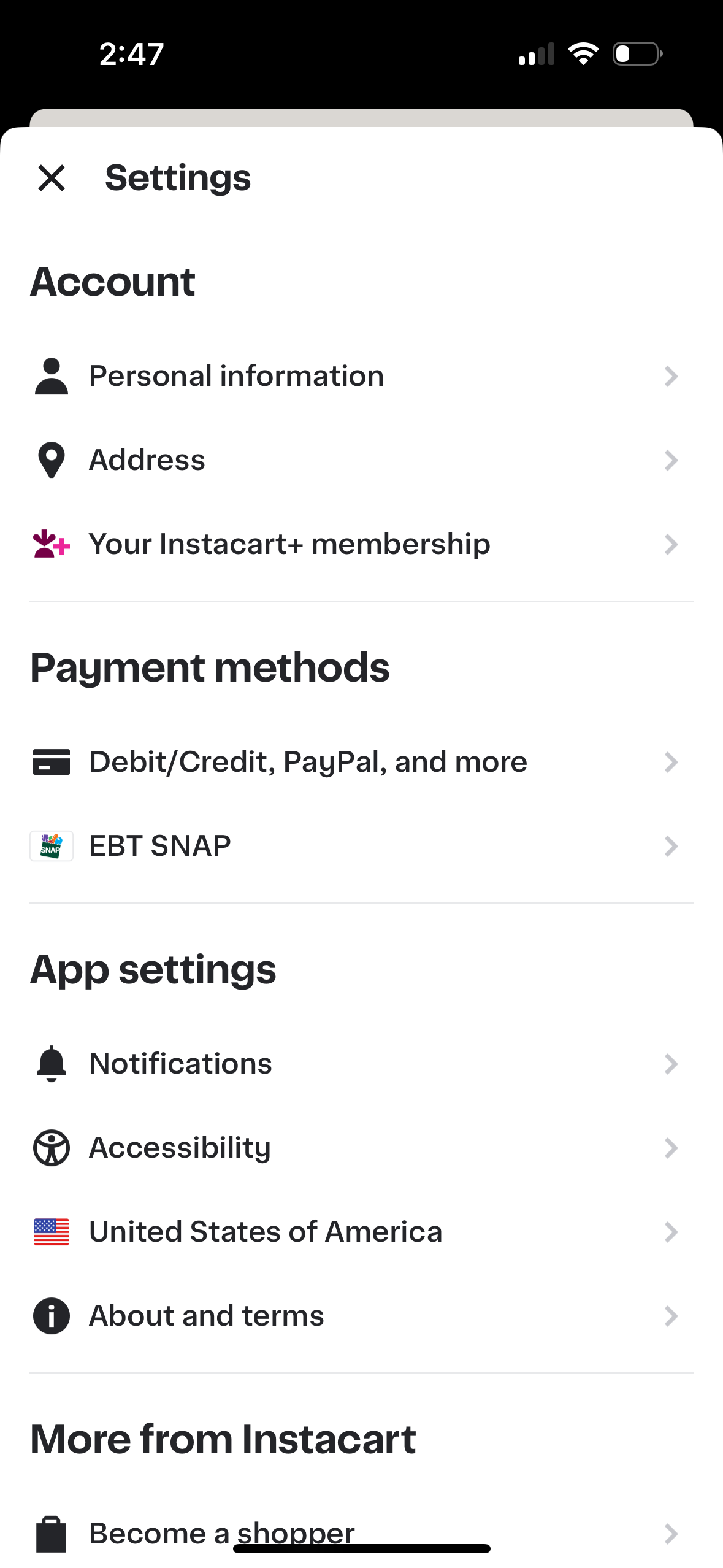 instacart app screenshot 54