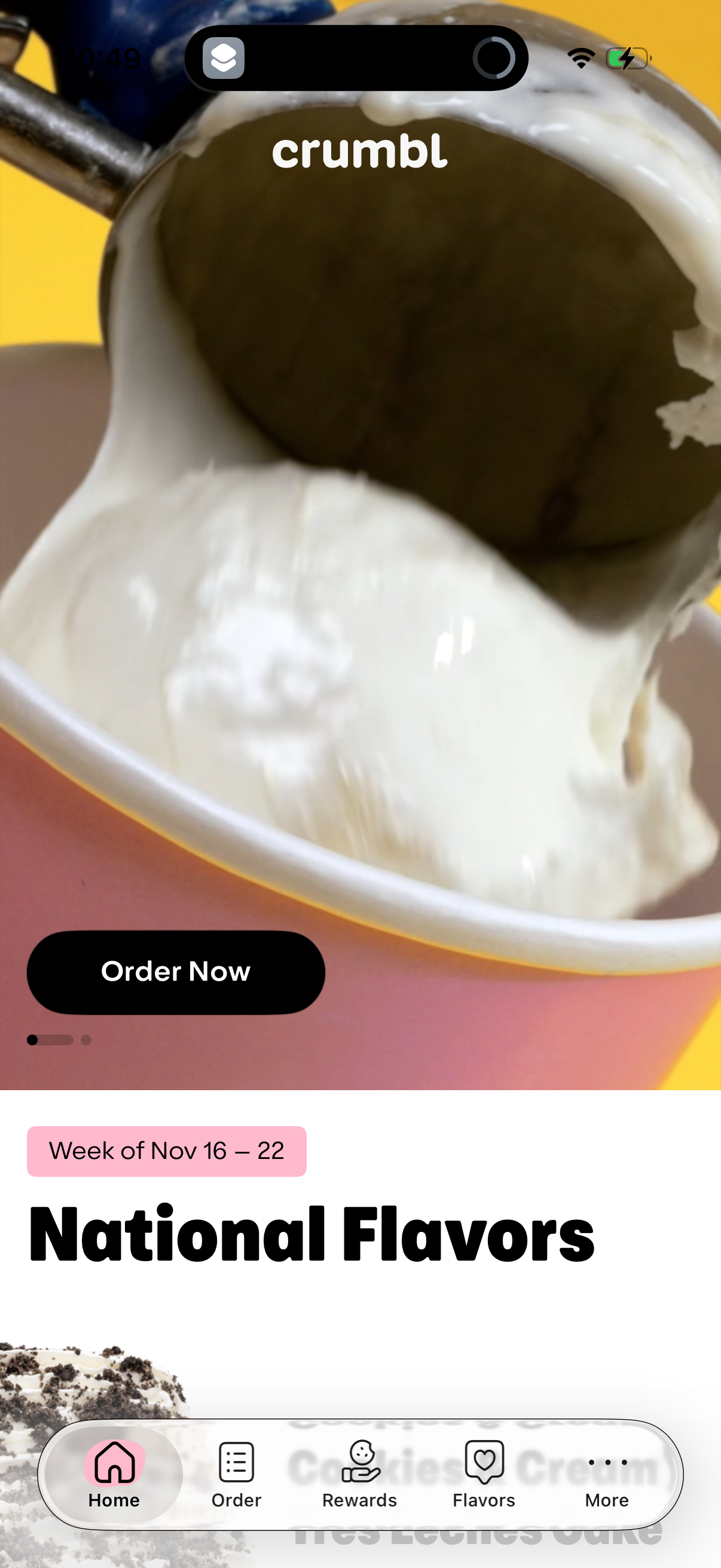 crumbl app screenshot 1