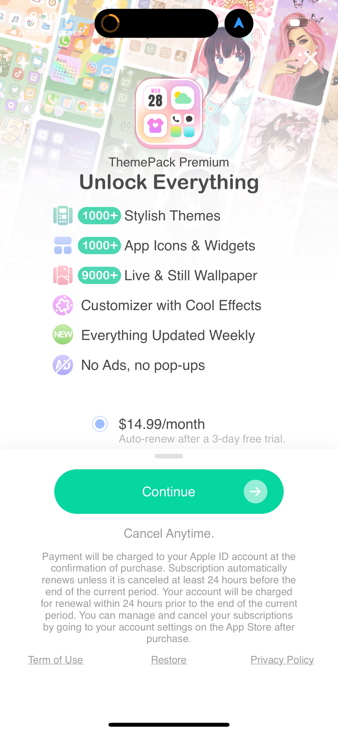 themepack app screenshot 100