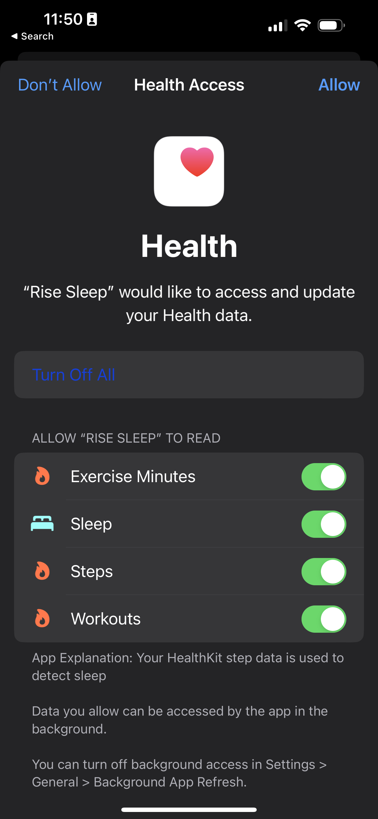 rise app screenshot 123