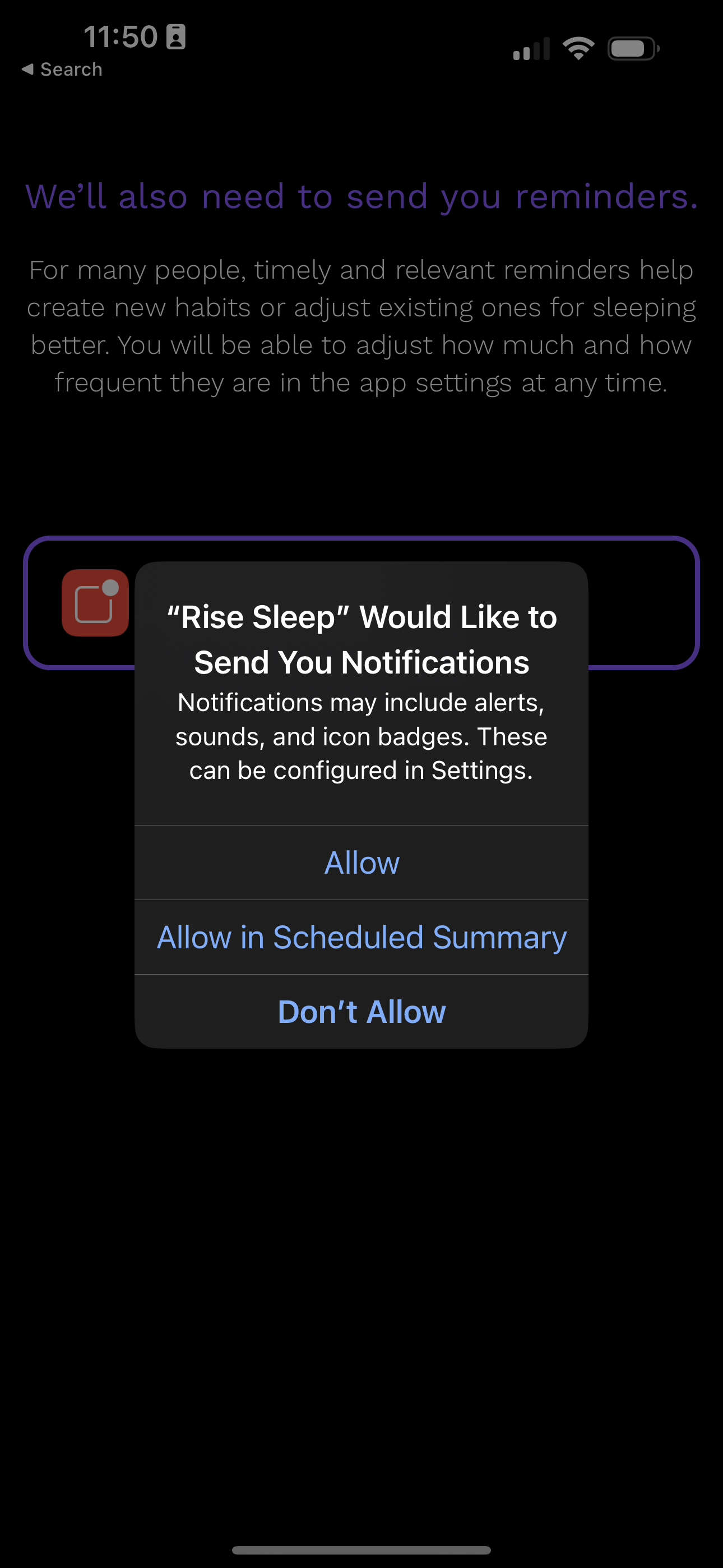 rise app screenshot 120