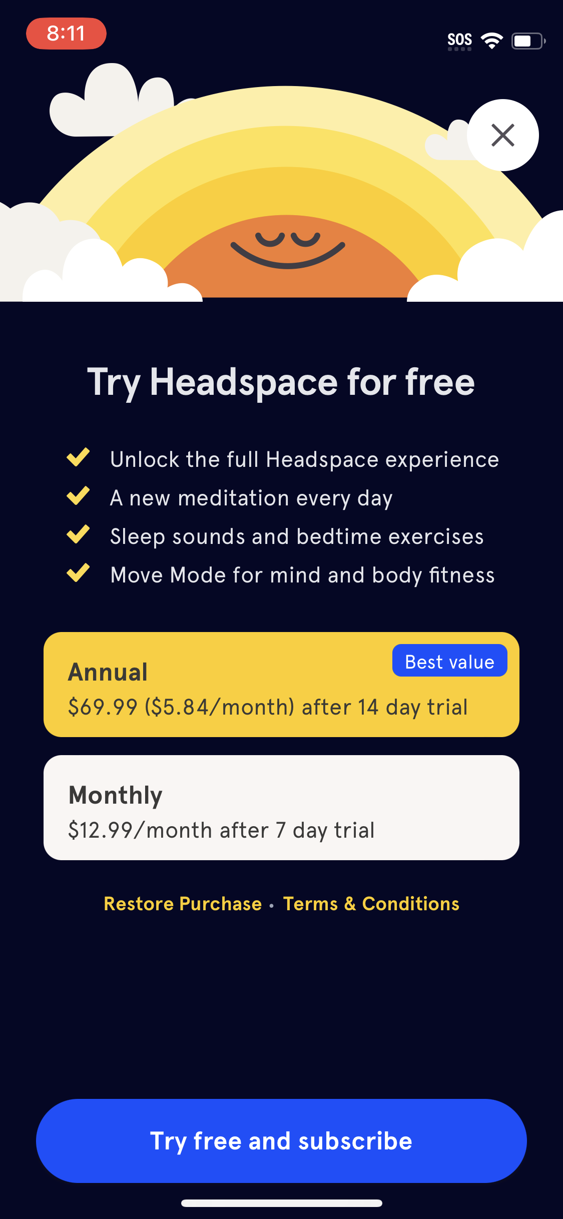 headspace app screenshot 147