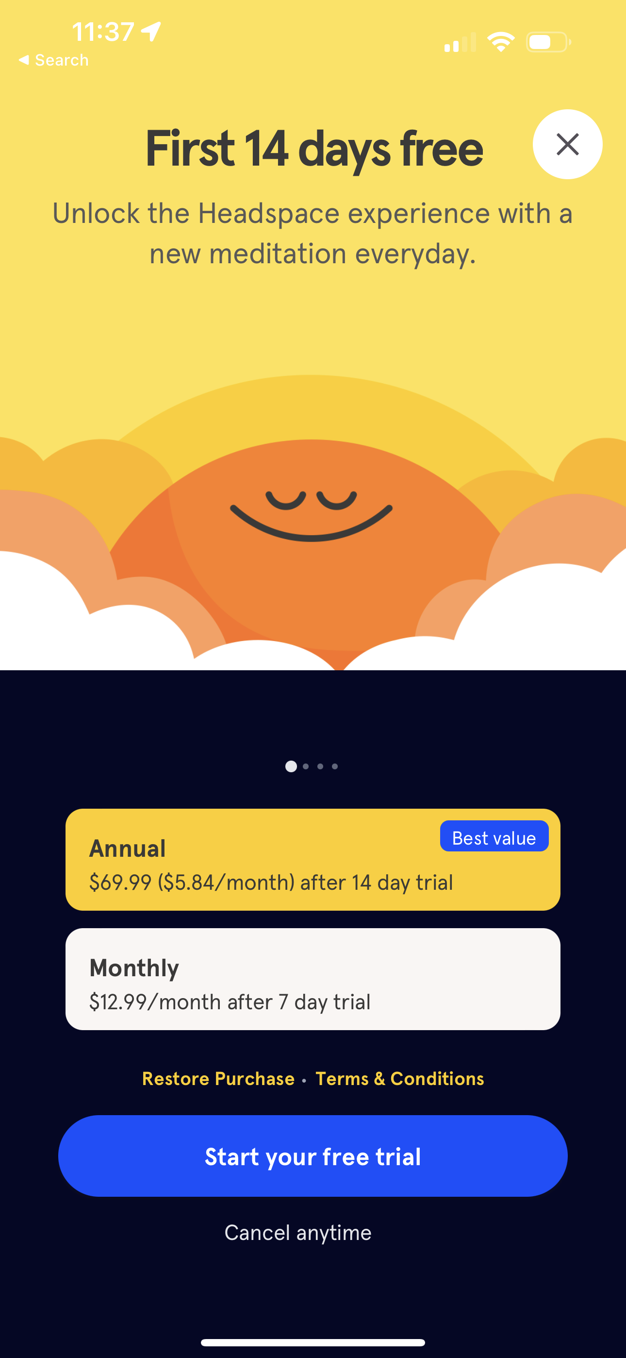 headspace app screenshot 119