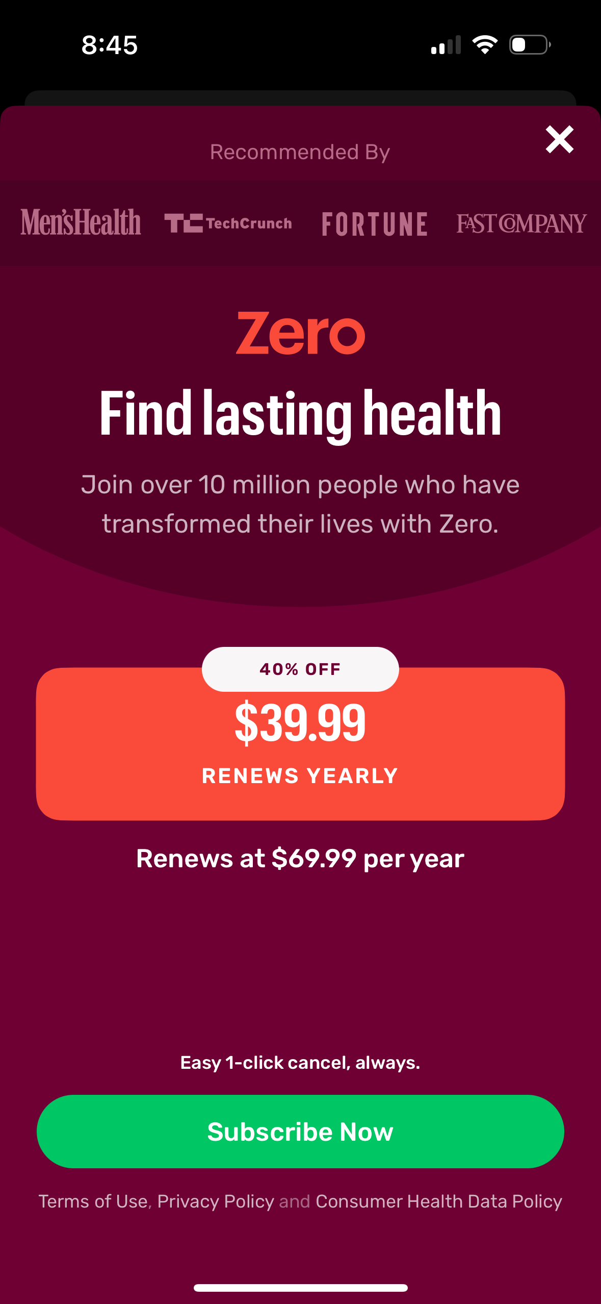 zero app screenshot 106