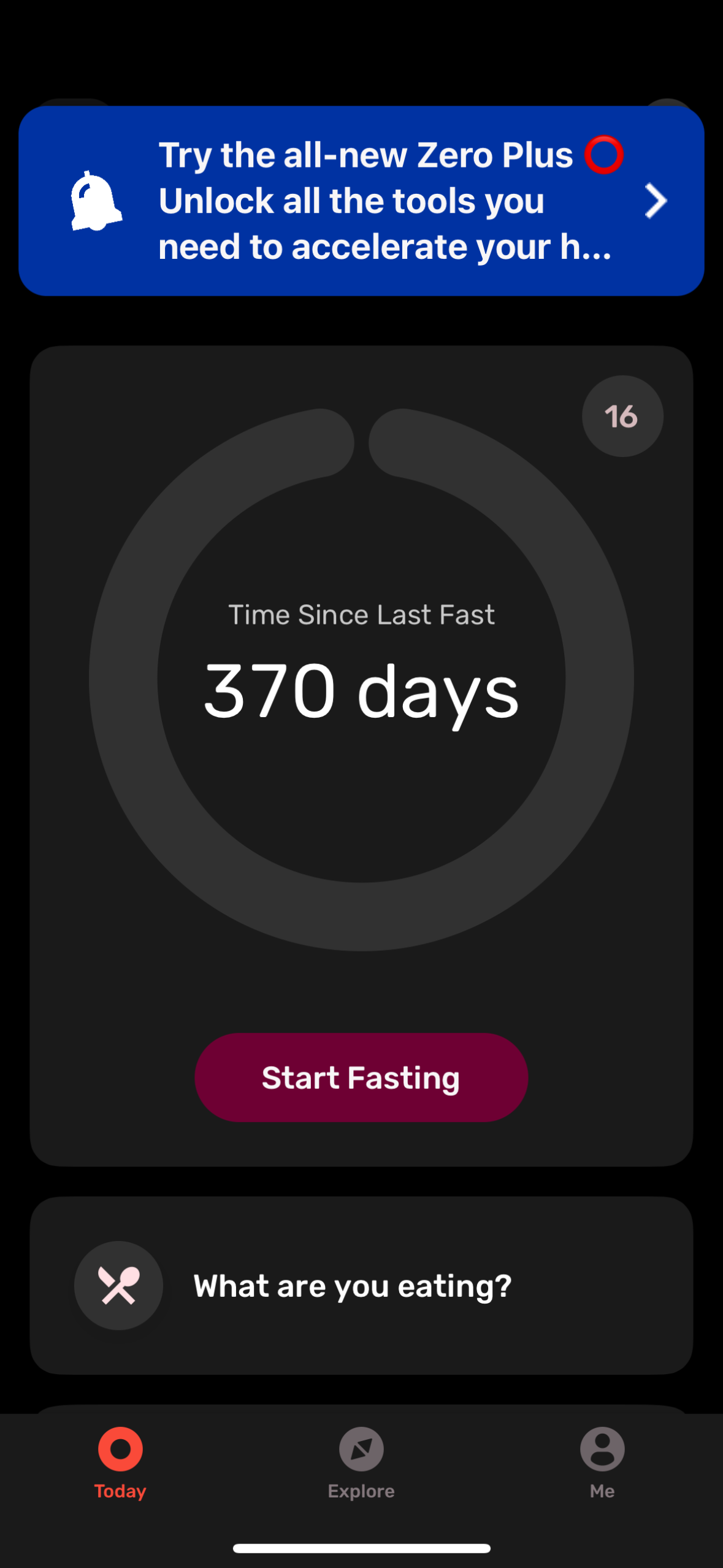 zero app screenshot 100