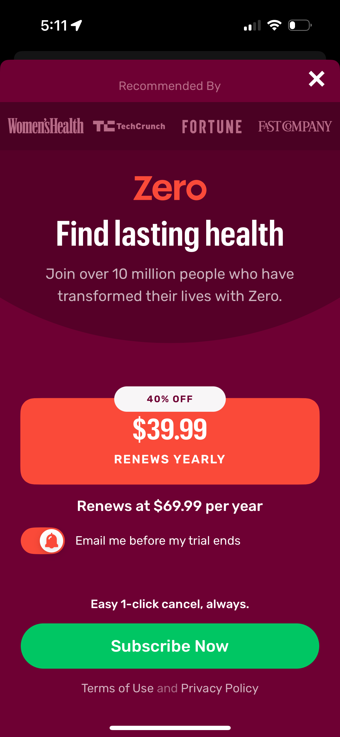 zero app screenshot 147