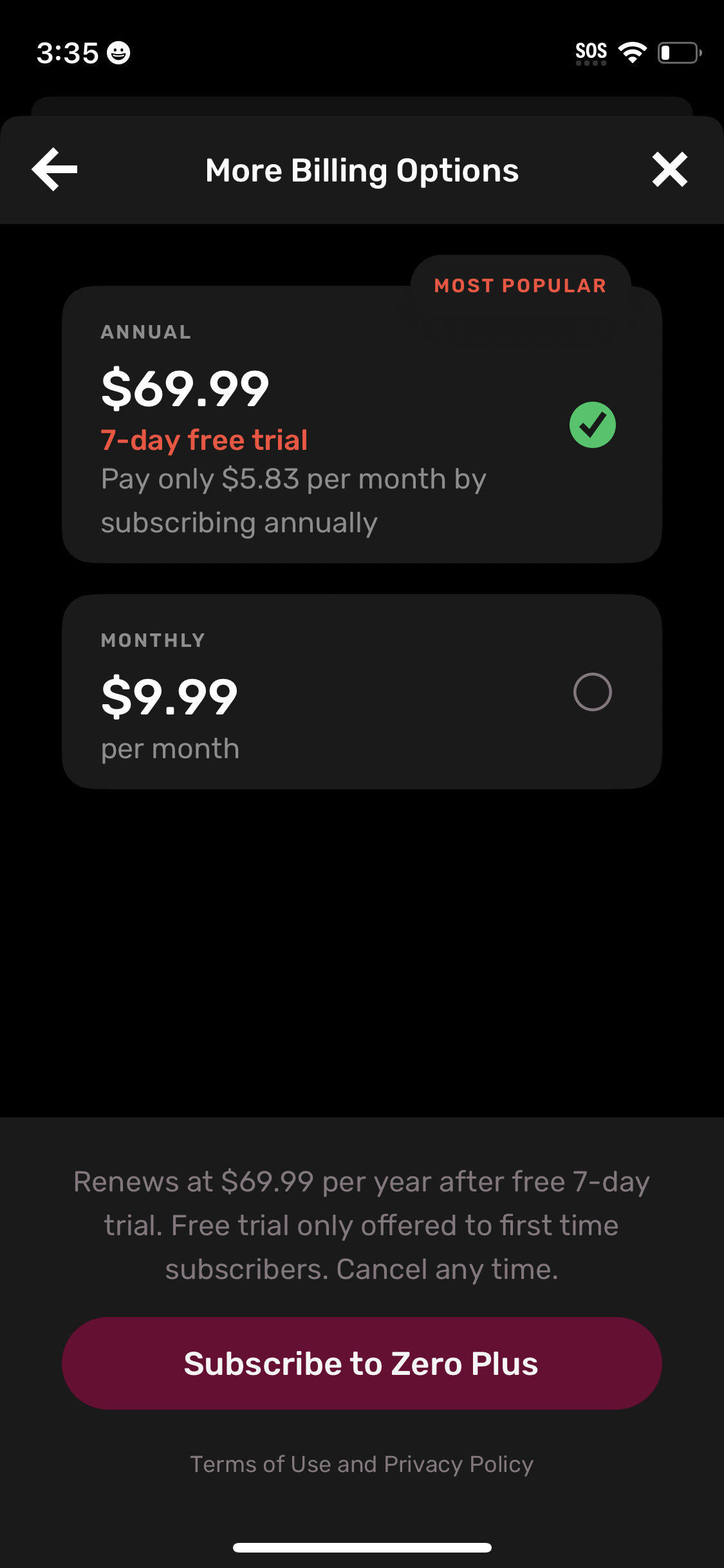 zero app screenshot 132