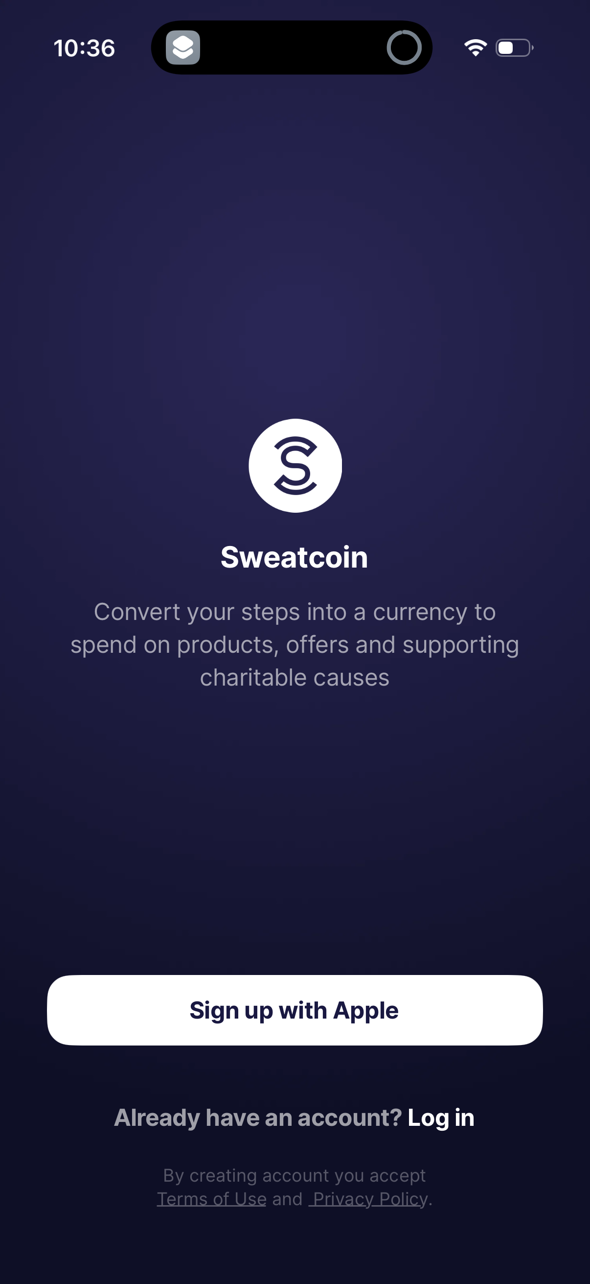sweatcoin app screenshot 2