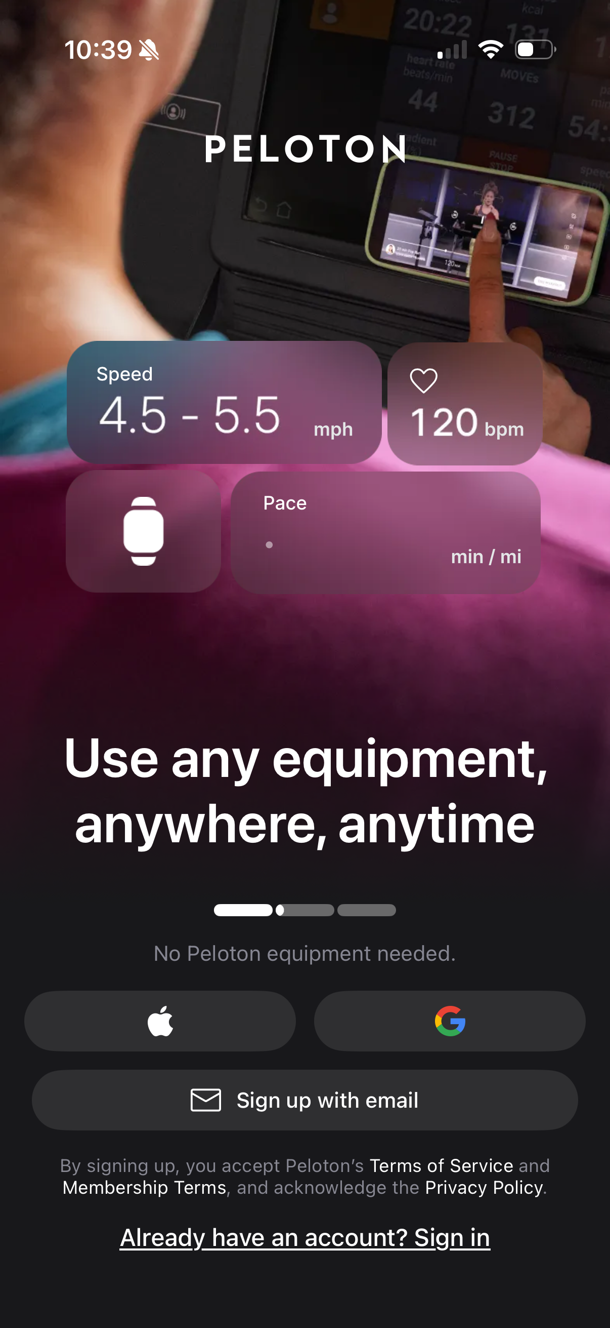 peloton app screenshot 3
