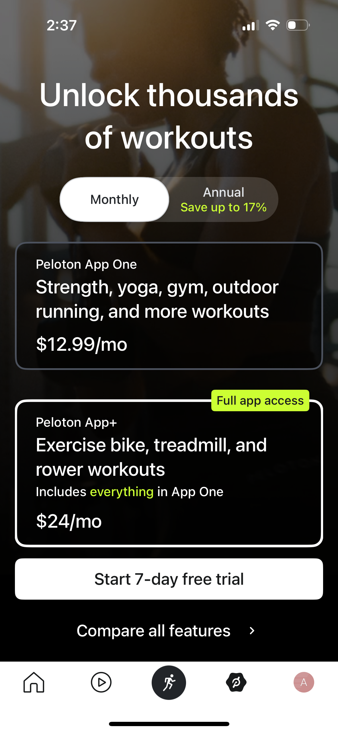 peloton app screenshot 87
