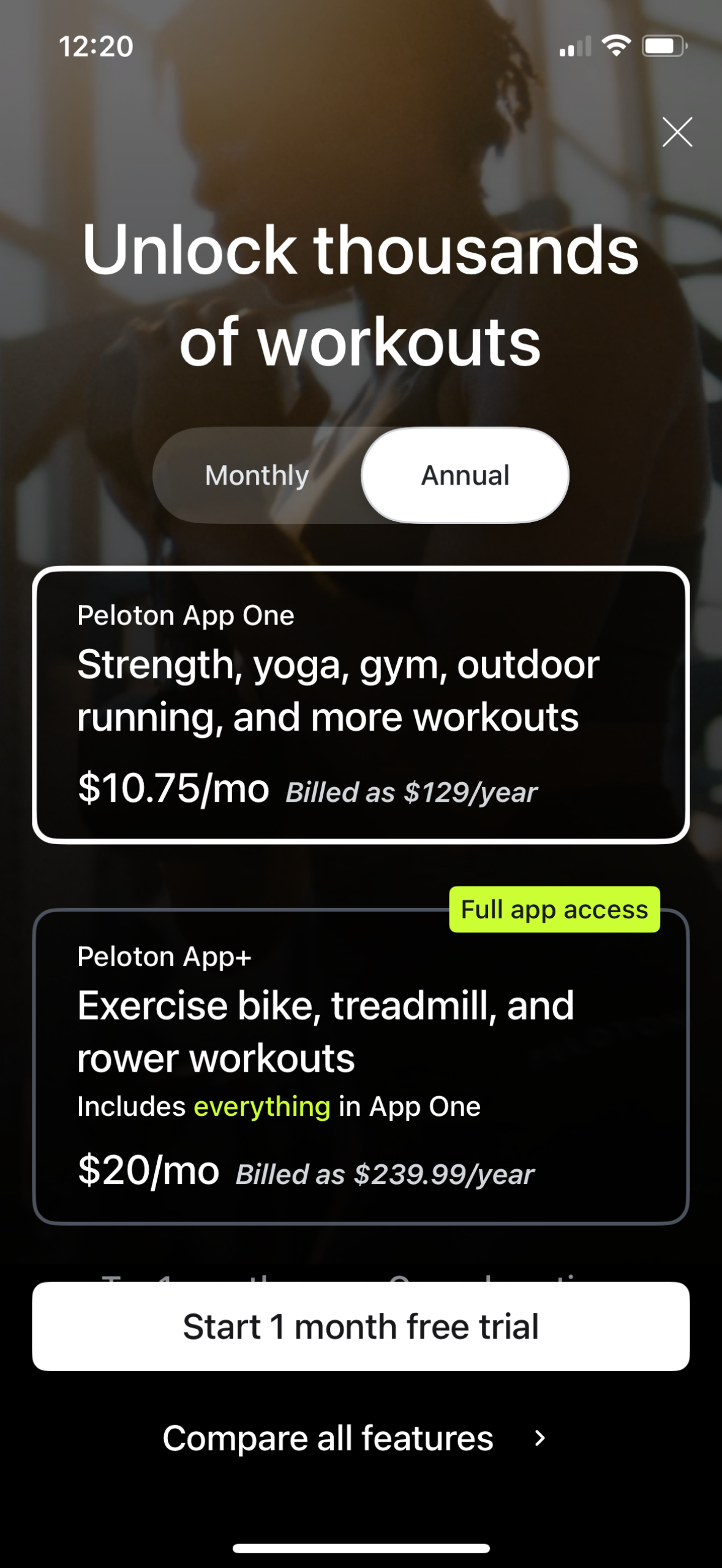 peloton app screenshot 29