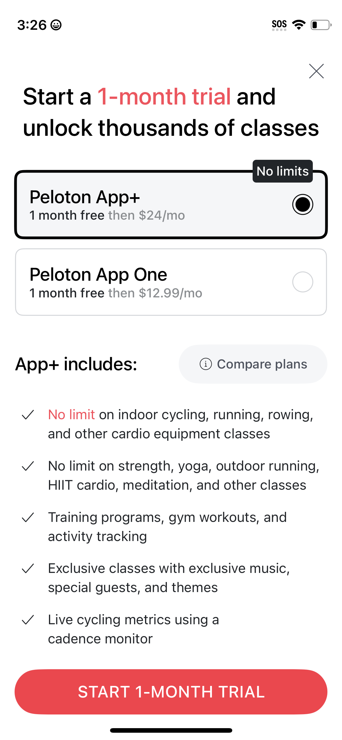 peloton app screenshot 92