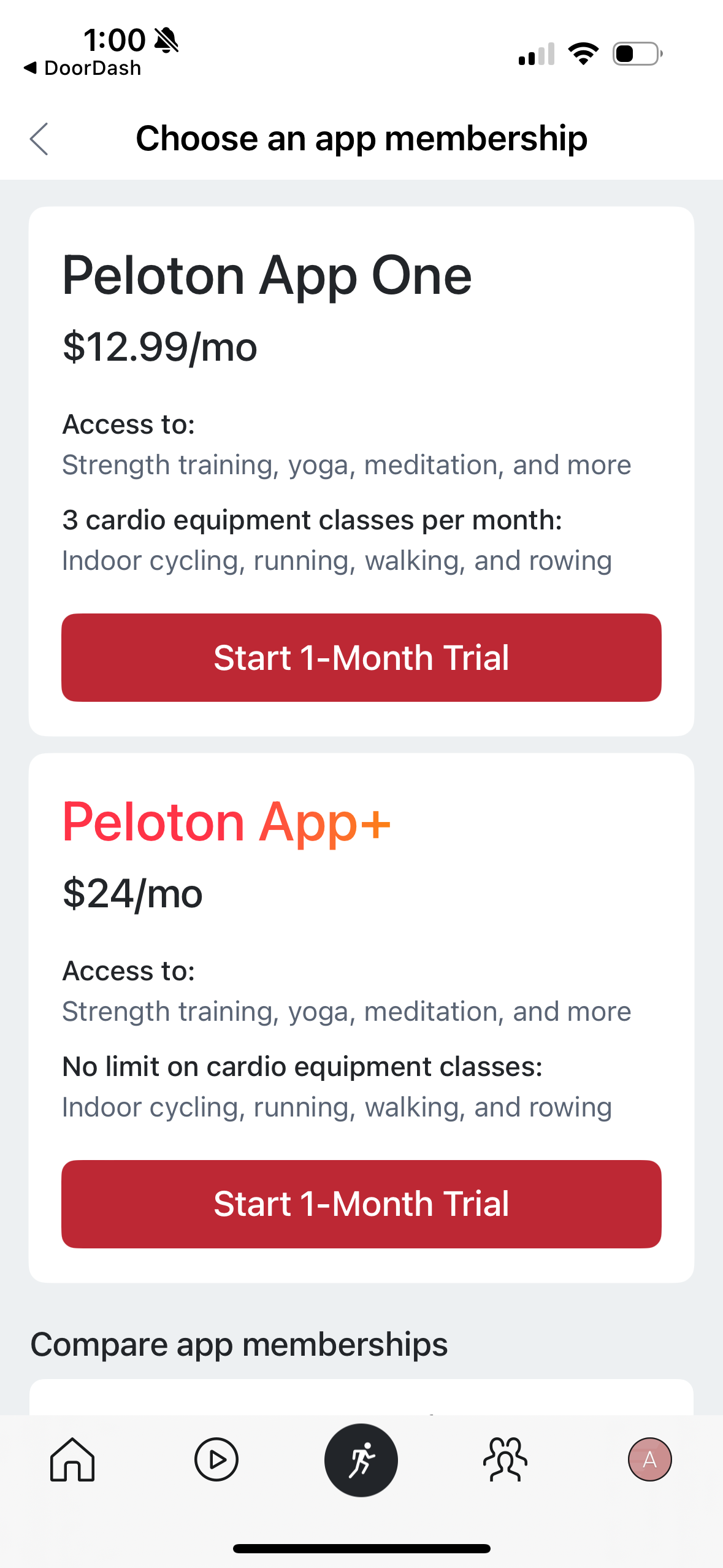 peloton app screenshot 91