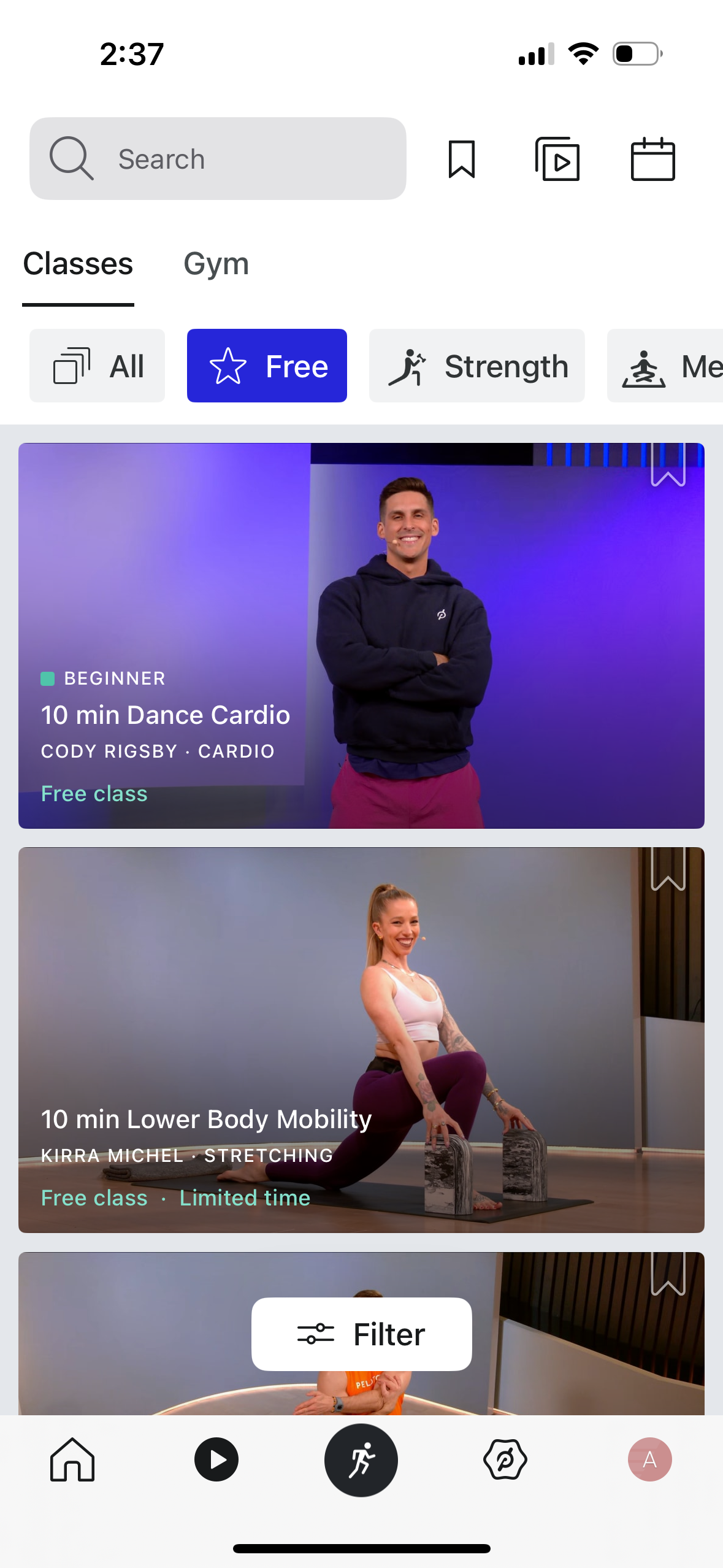 peloton app screenshot 88