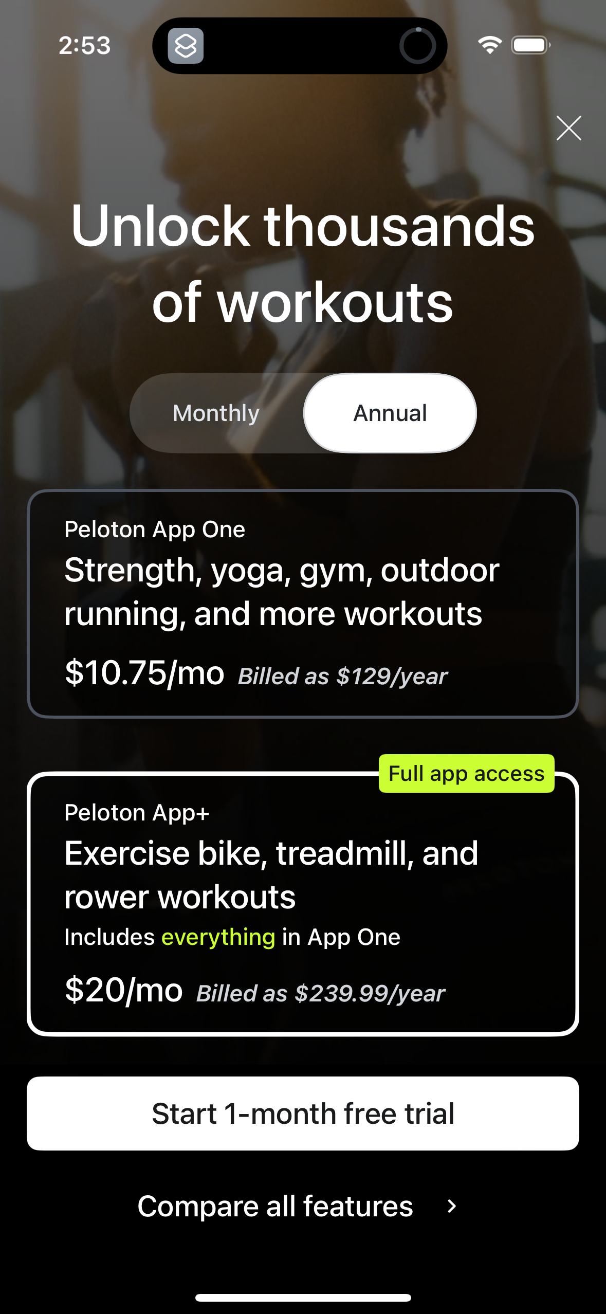 peloton app screenshot 75