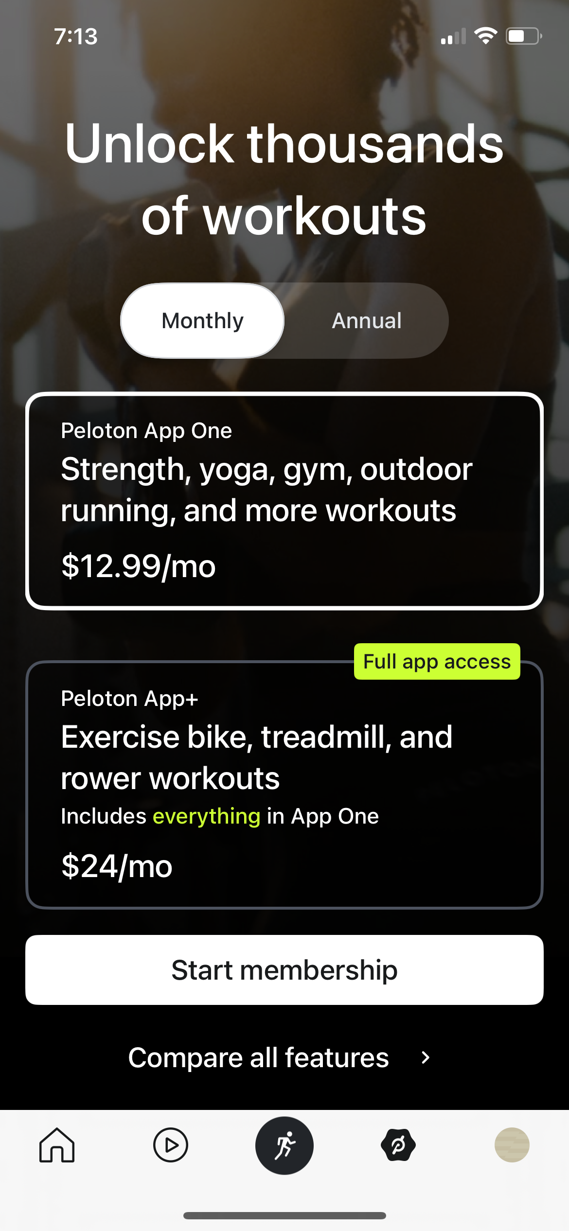 peloton app screenshot 41