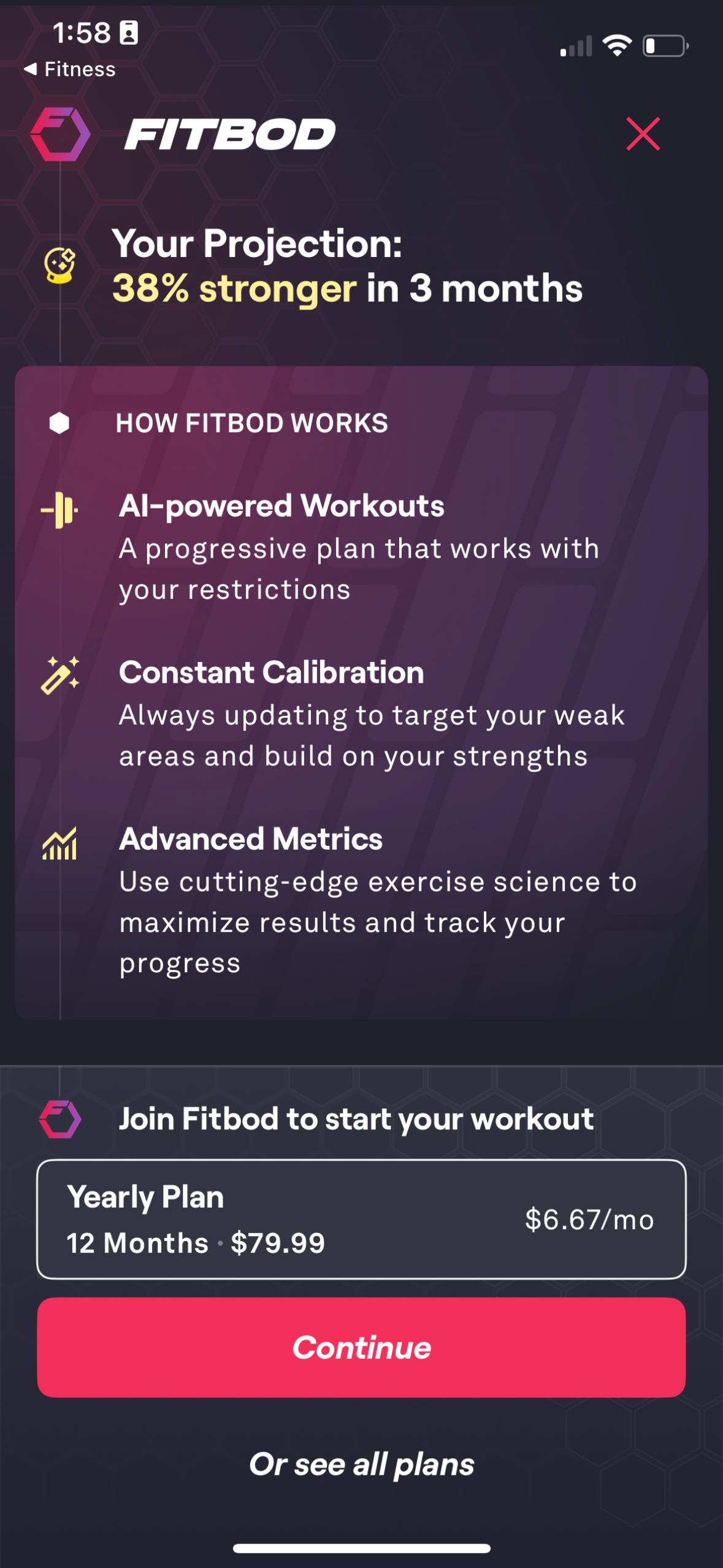 fitbod app screenshot 37