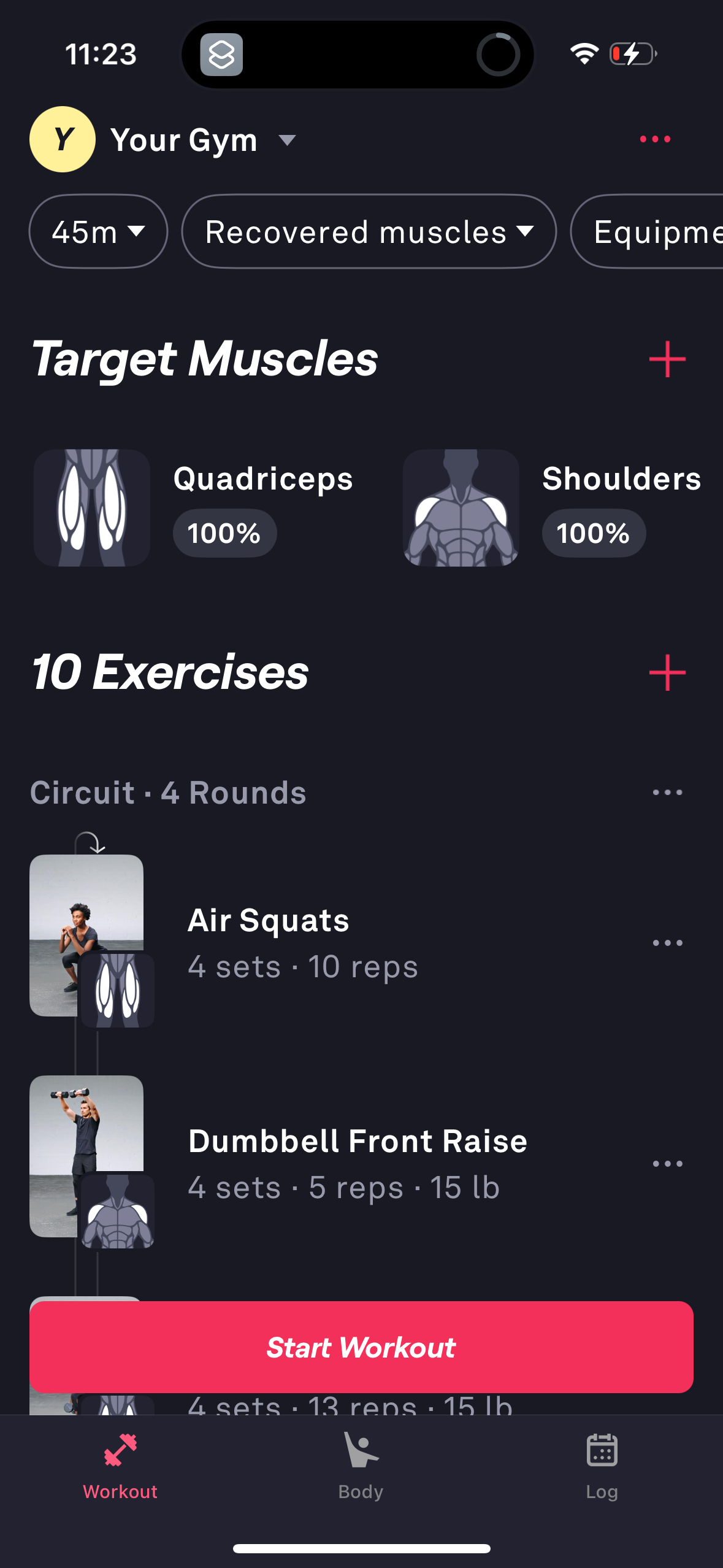 fitbod app screenshot 20