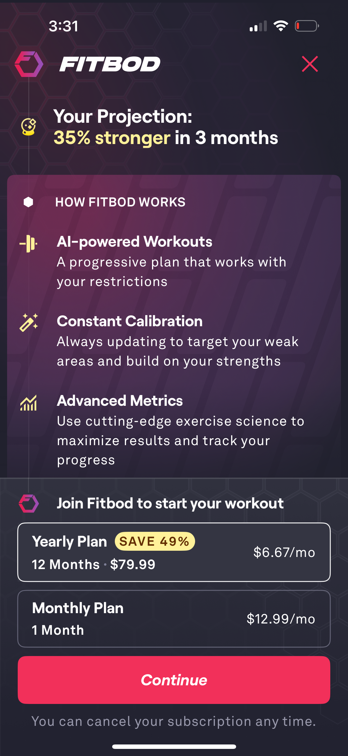 fitbod app screenshot 14