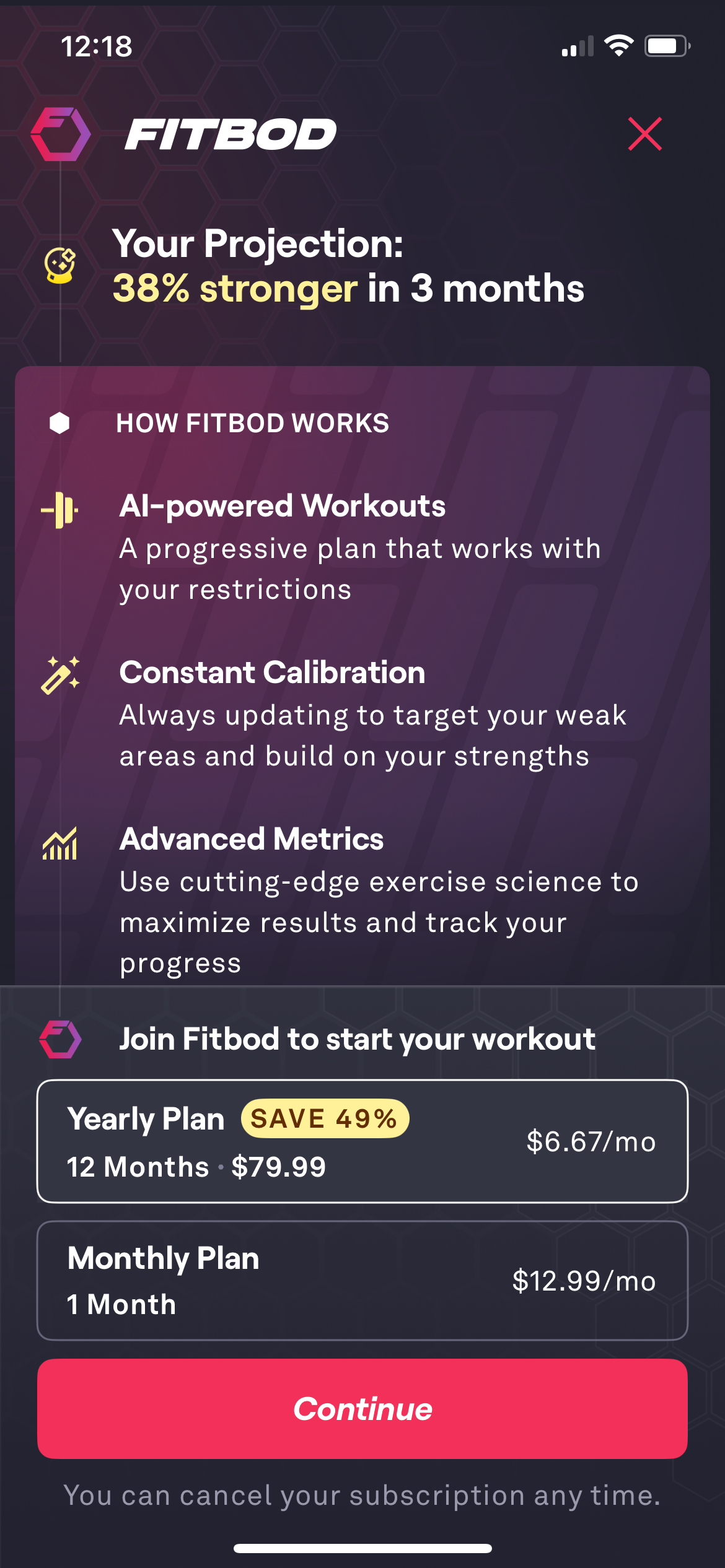 fitbod app screenshot 13