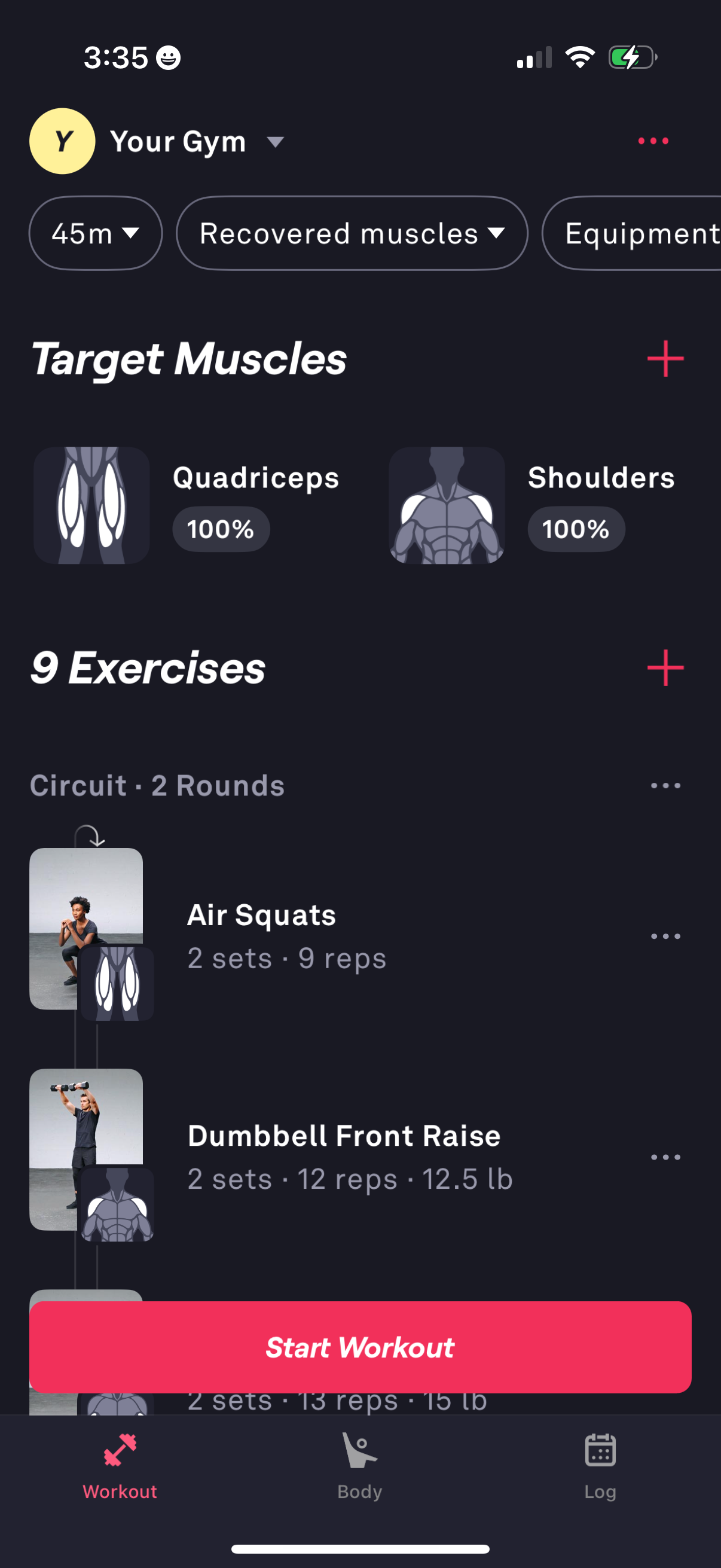 fitbod app screenshot 9