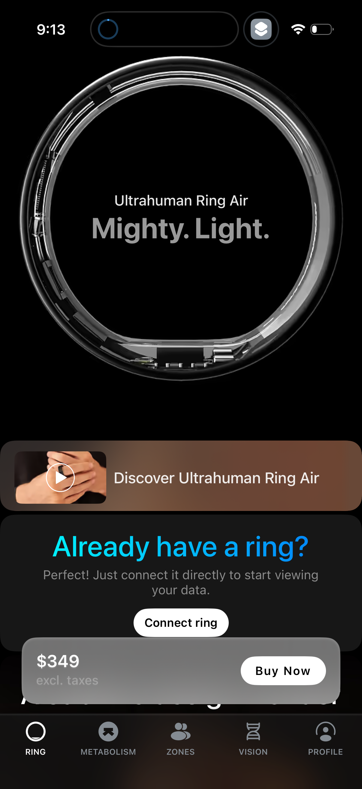 ultrahuman app screenshot 2