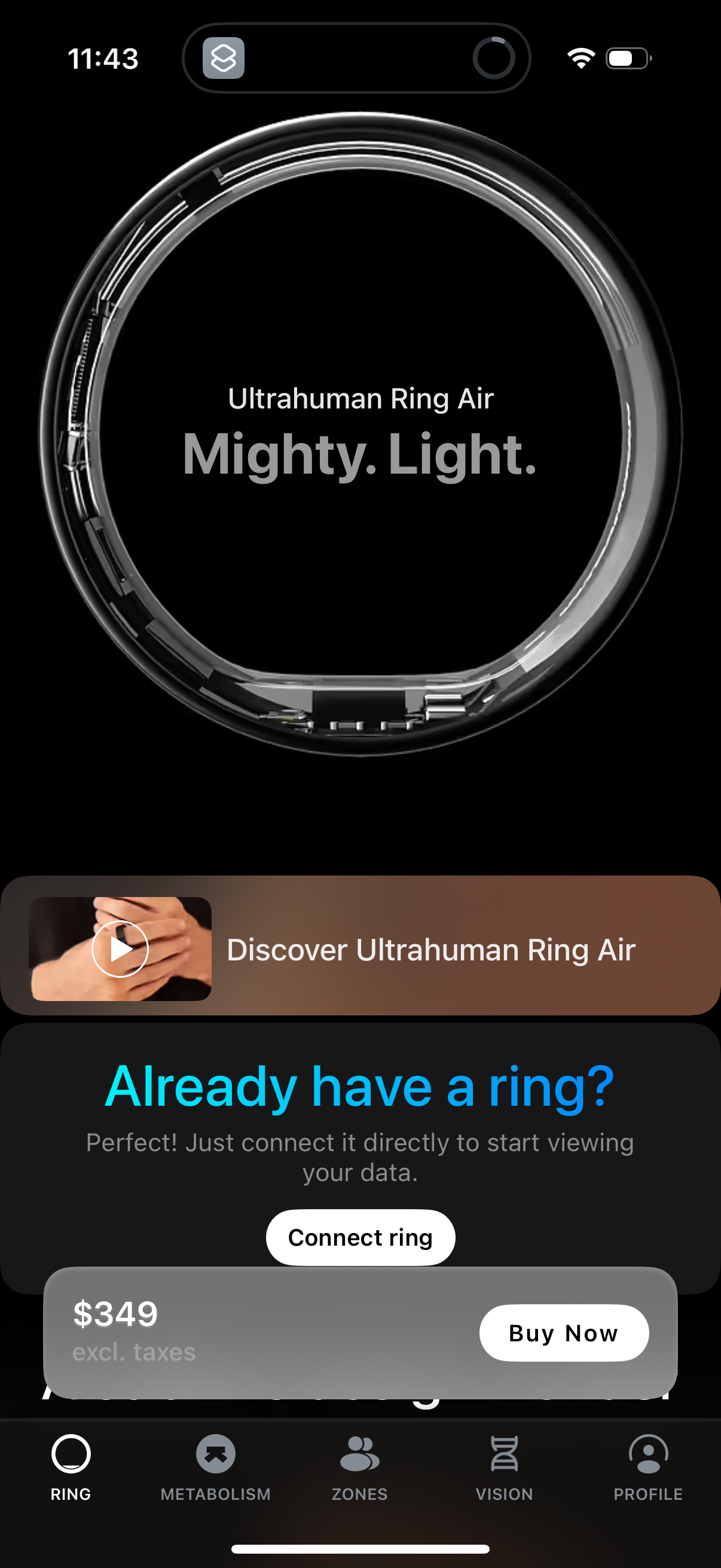 ultrahuman app screenshot 3