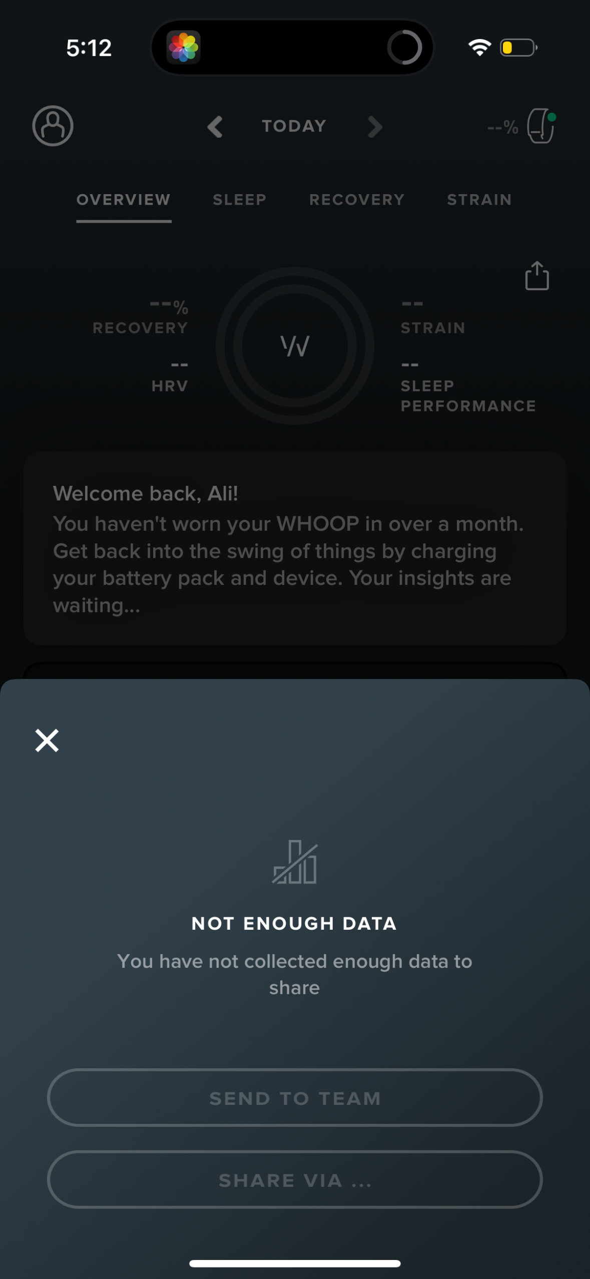 whoop app screenshot 7