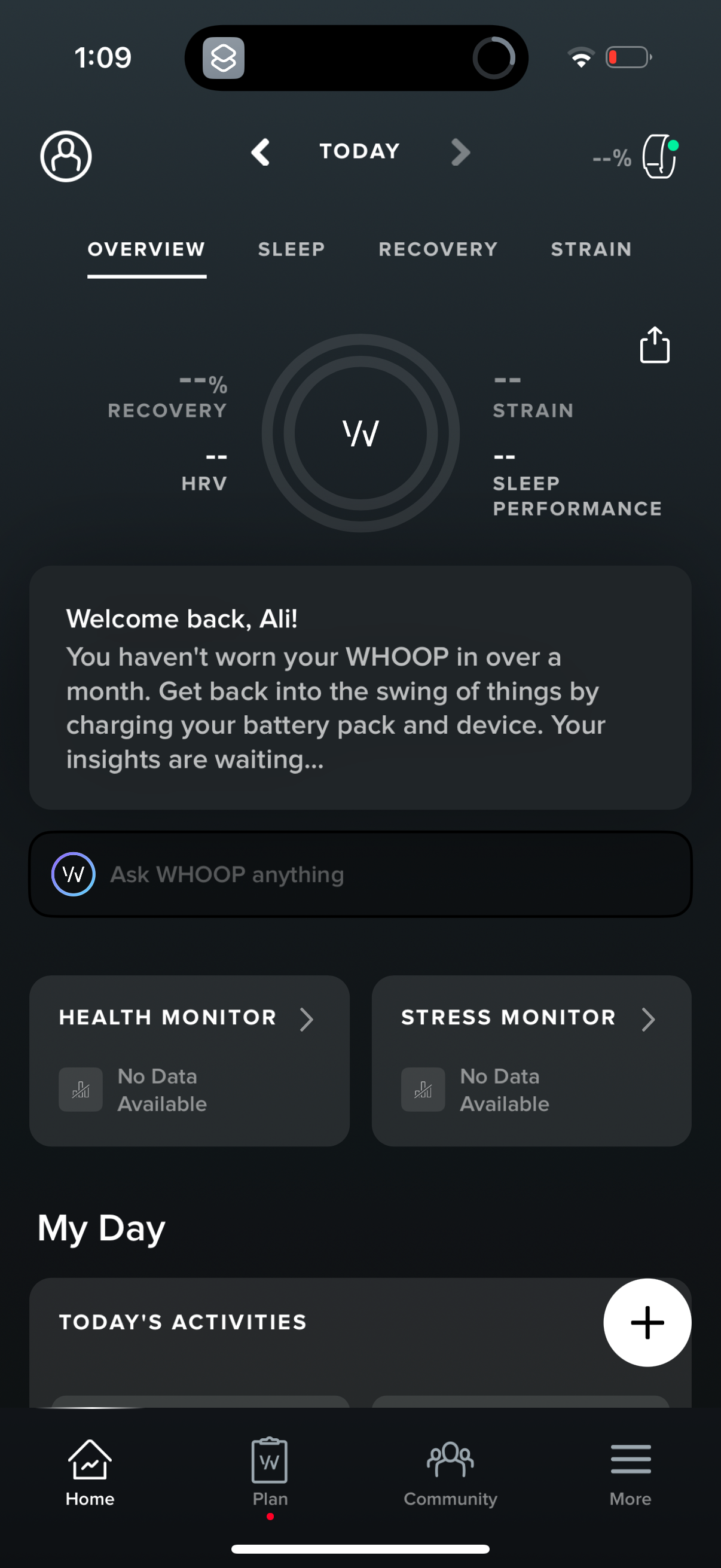whoop app screenshot 15