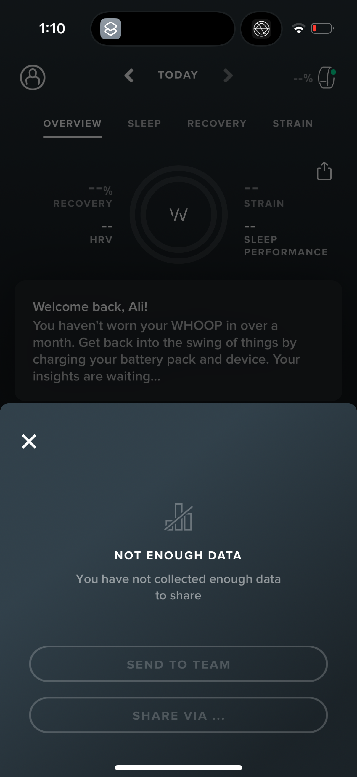 whoop app screenshot 14